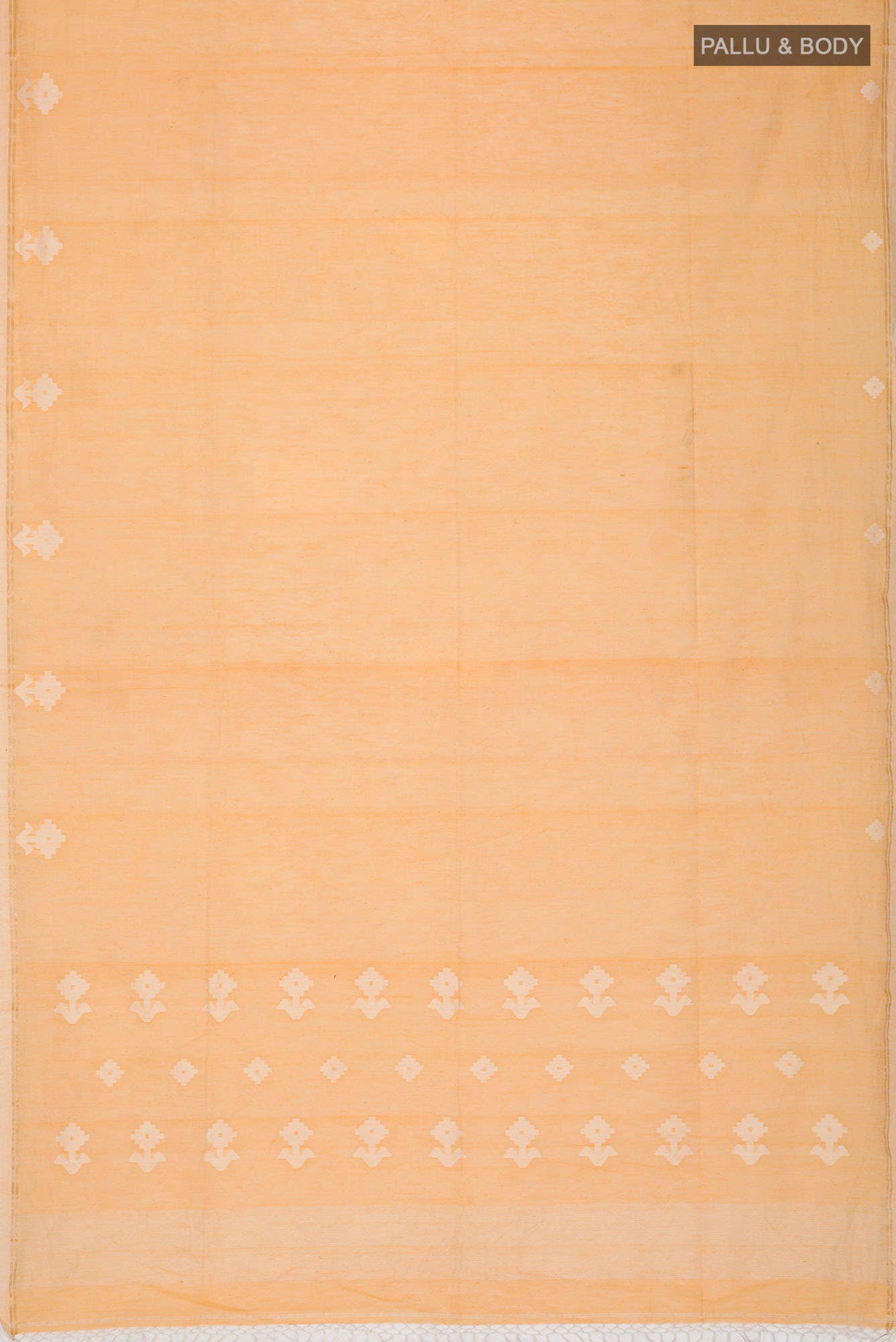 Anuradha-Sandal Bengal Cotton saree - Image 4