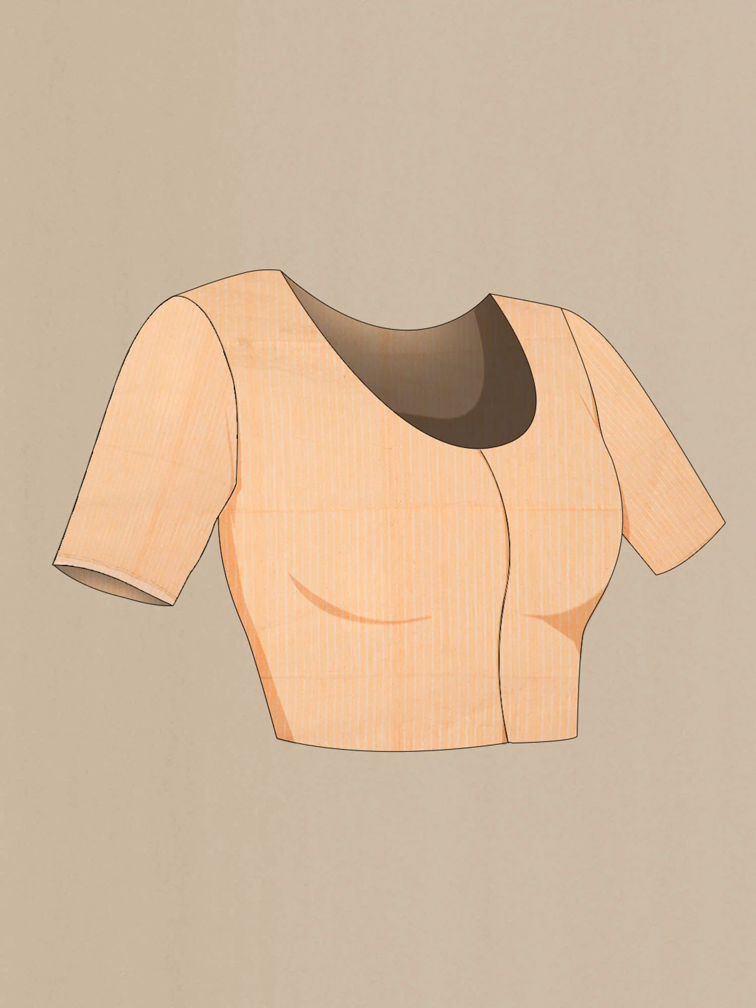 Anuradha-Sandal Bengal Cotton saree - Image 8