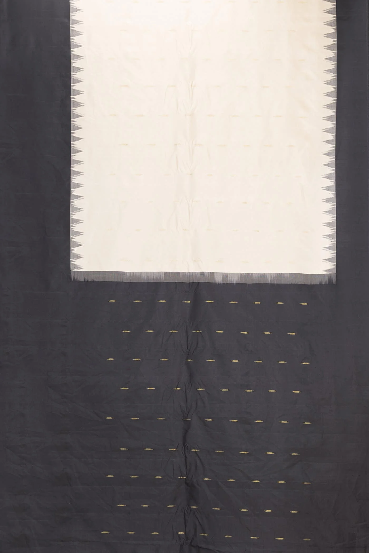 Beige Dual Tone Gadwal Silk Saree - Image 4