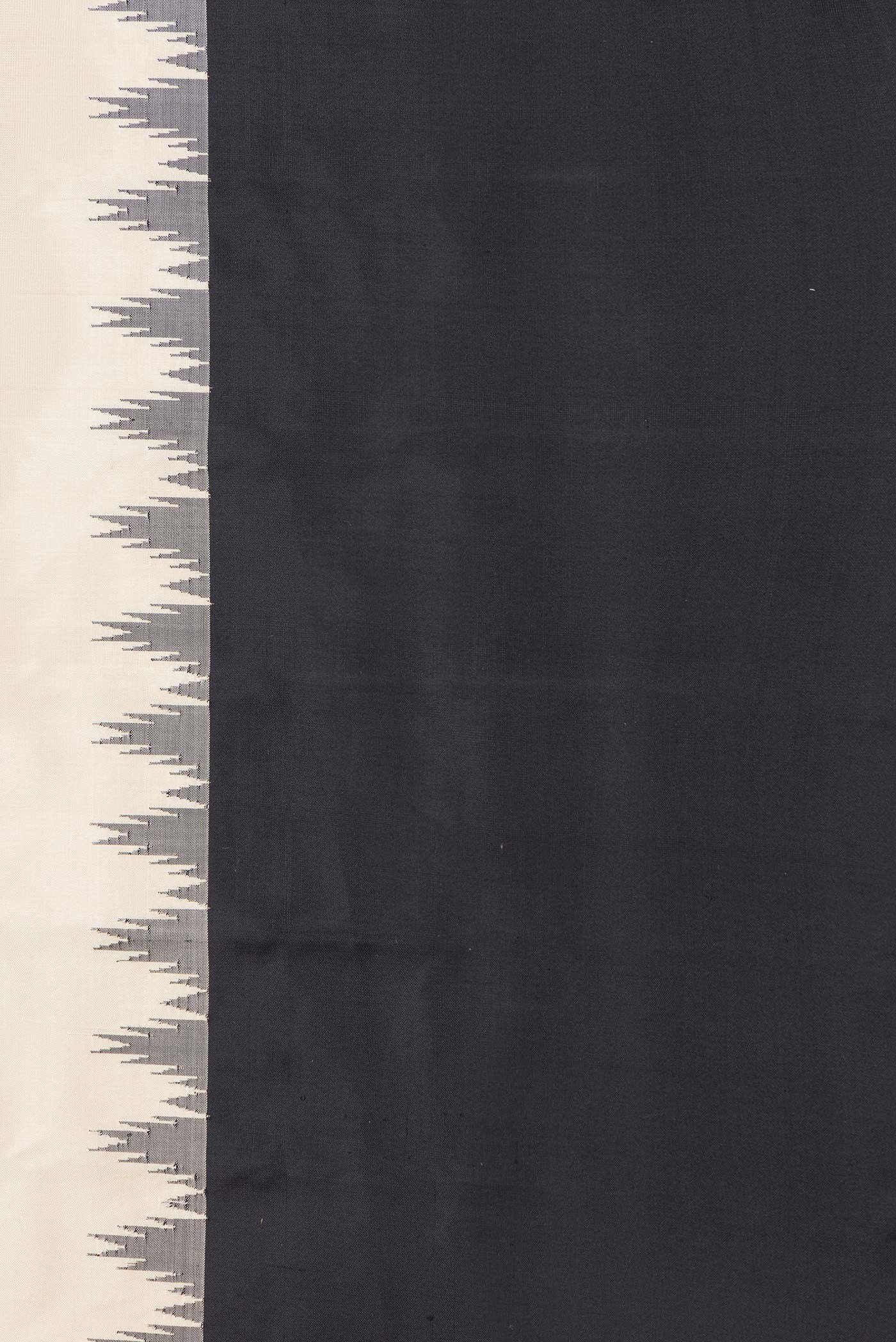 Beige Dual Tone Gadwal Silk Saree - Image 5