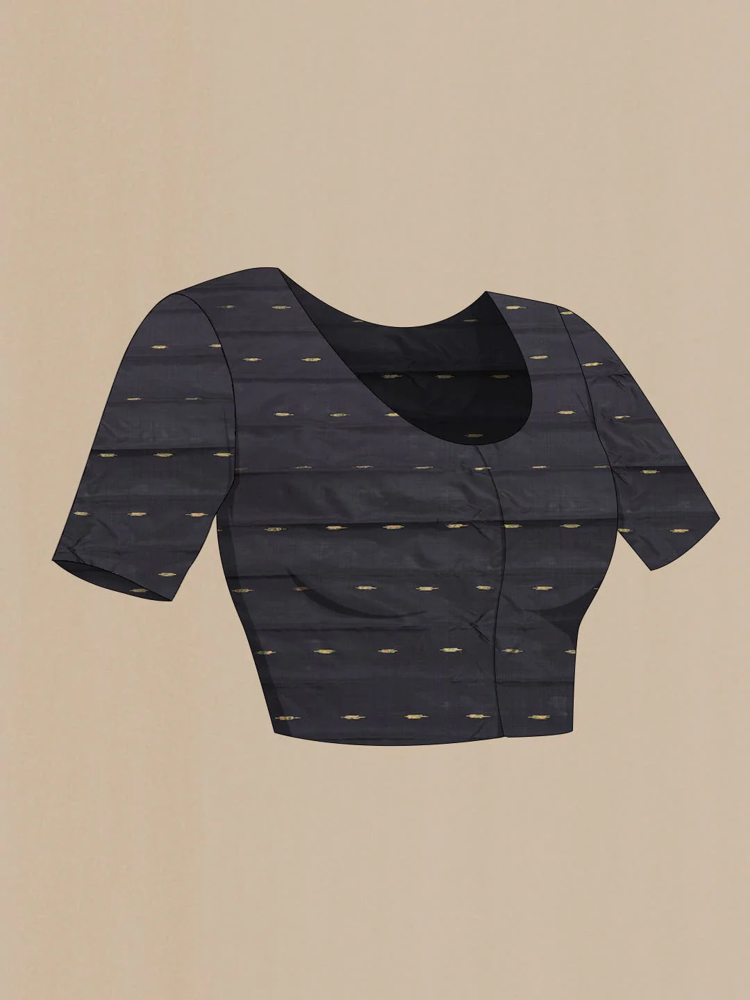 Beige Dual Tone Gadwal Silk Saree - Image 6