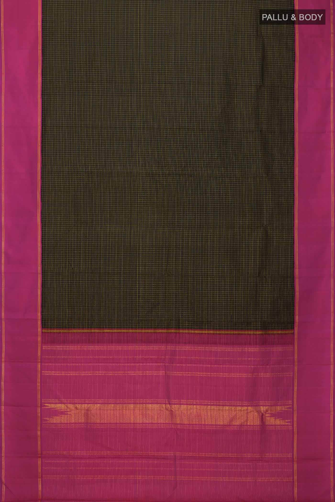 Black Kanjivaram Silk Saree - Image 4