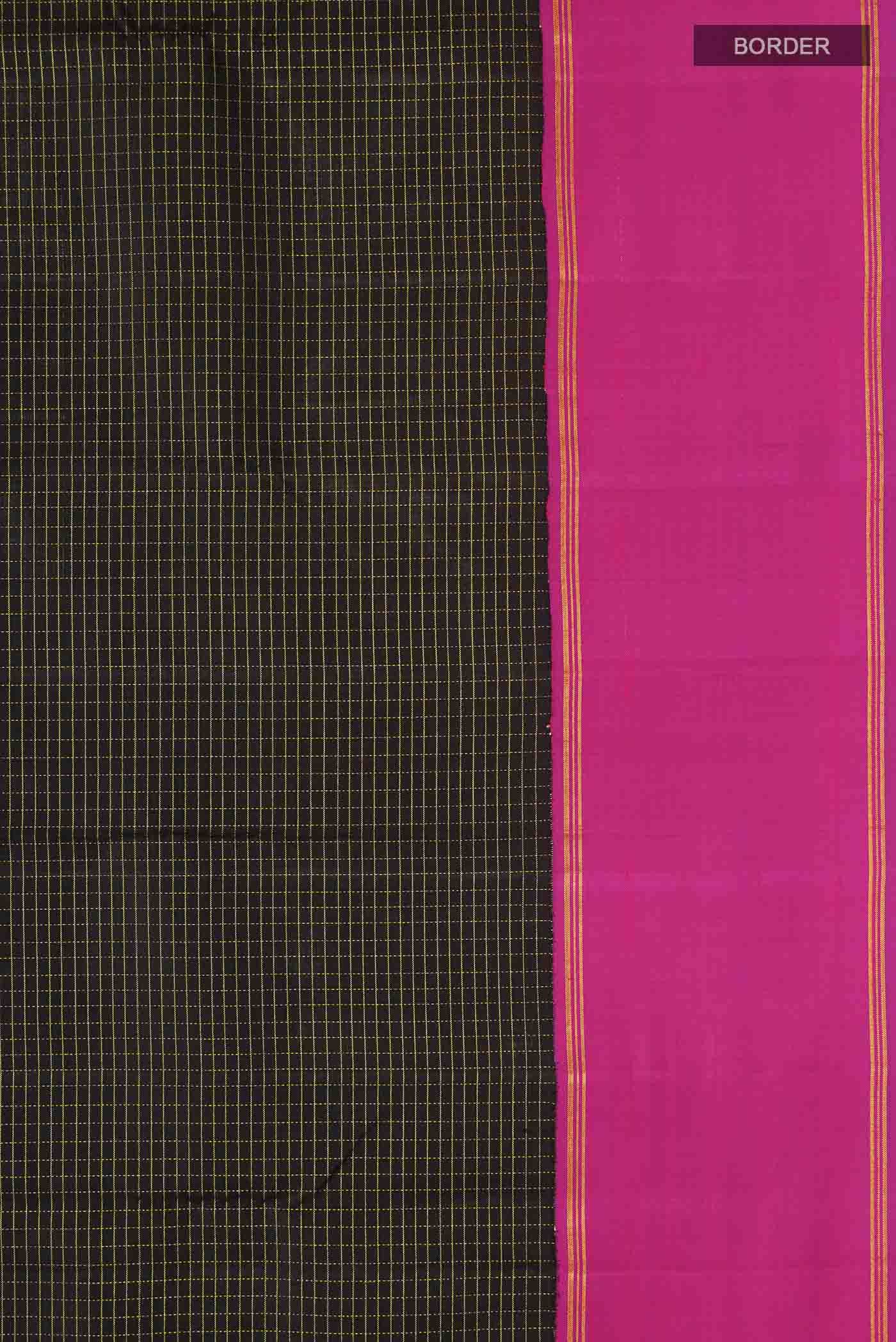 Black Kanjivaram Silk Saree - Image 5