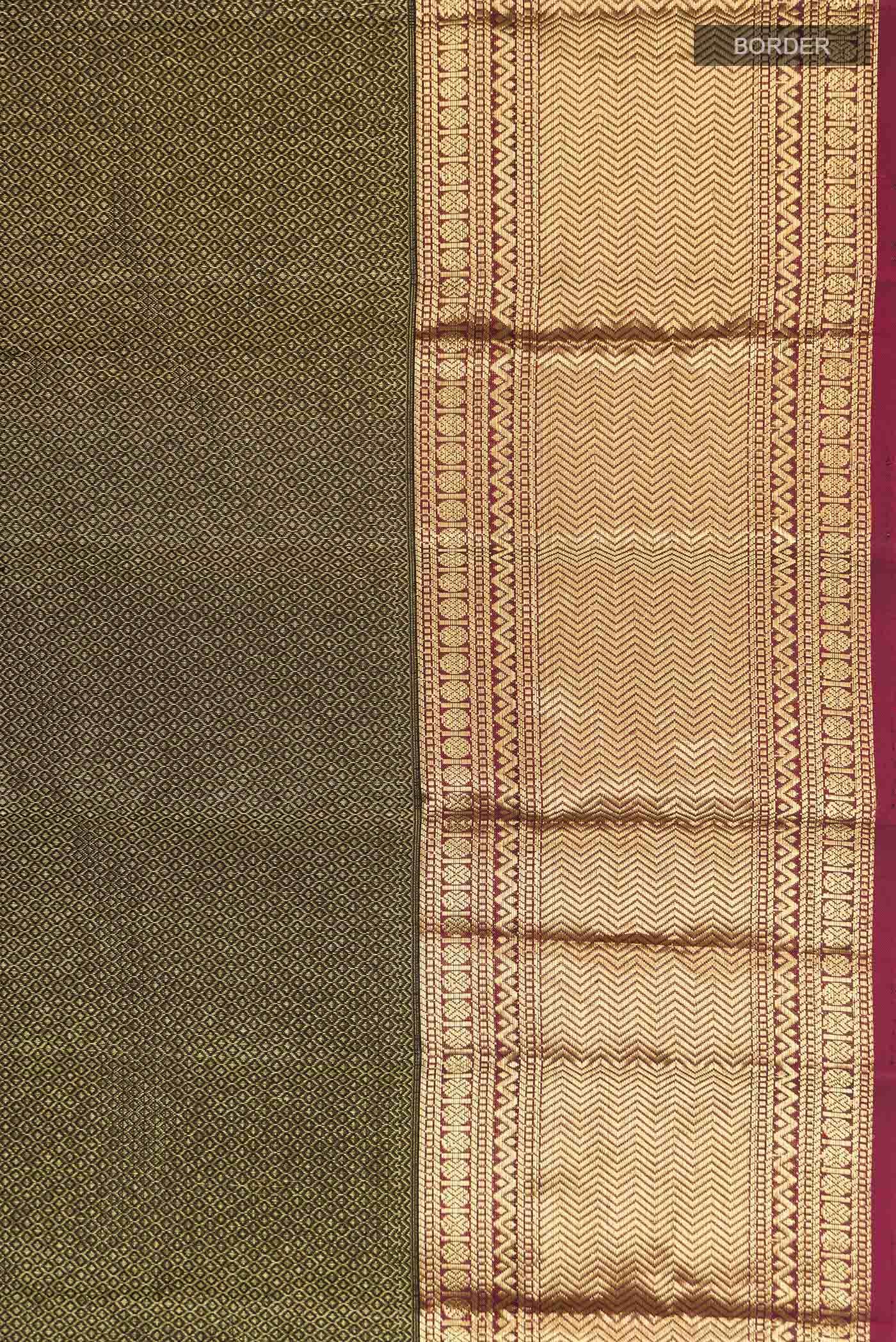 Black Kanjivaram Silk Saree - Image 5