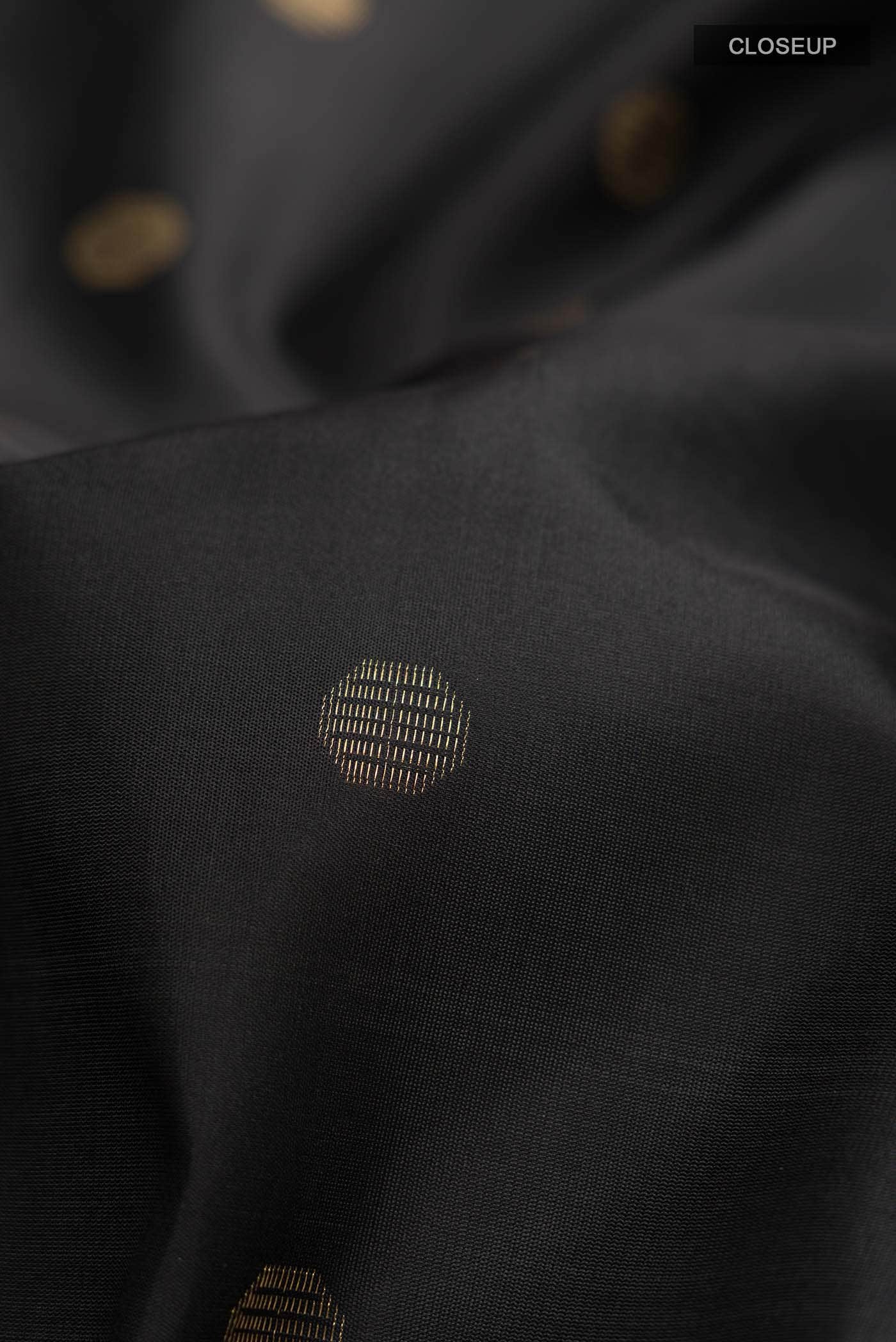 Black Soft Silk Saree - Image 3