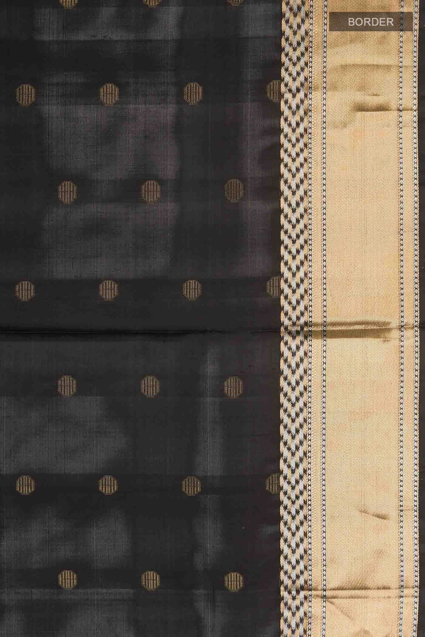 Black Soft Silk Saree - Image 5