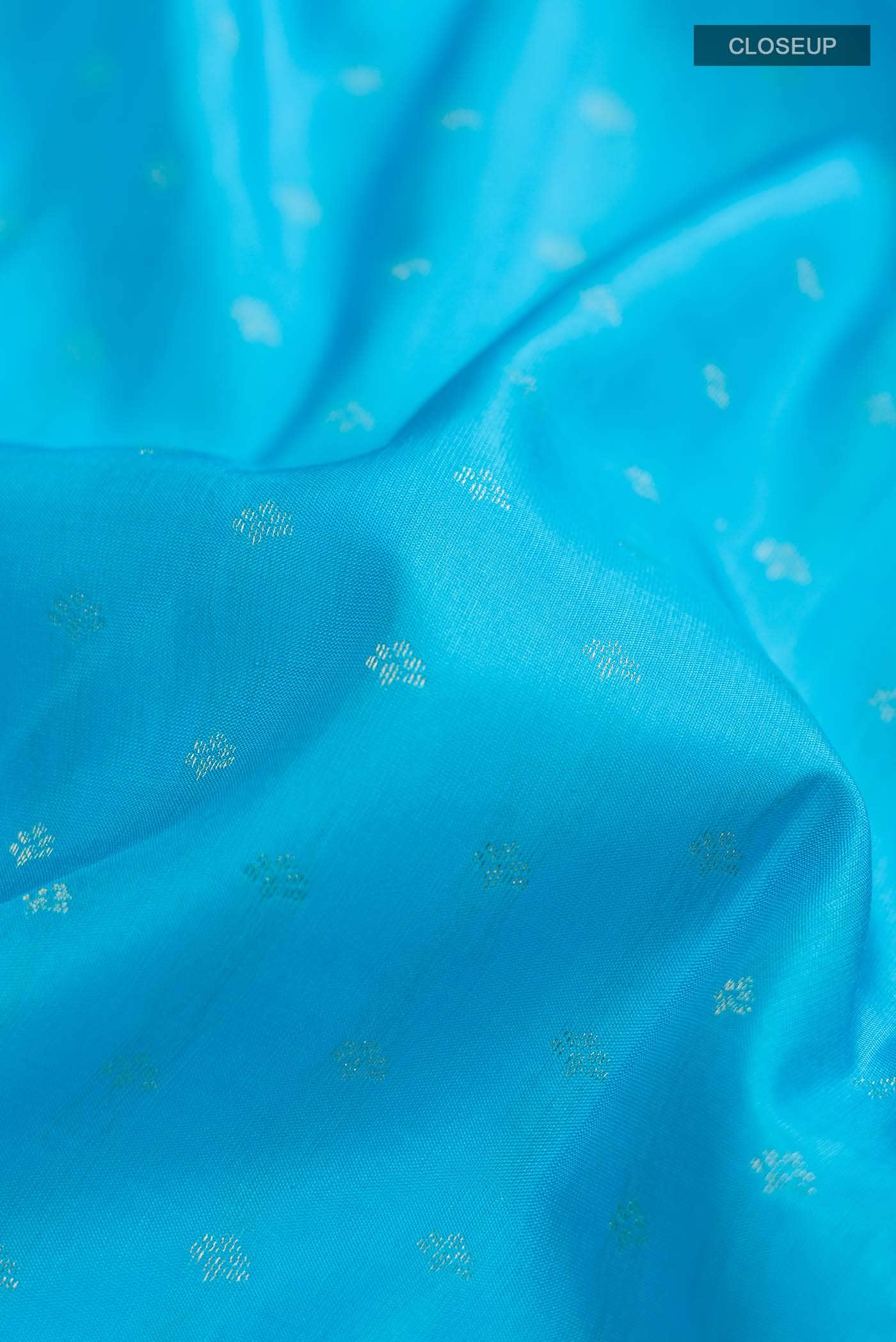 Blue Kanchipuram Silk Saree - Image 3
