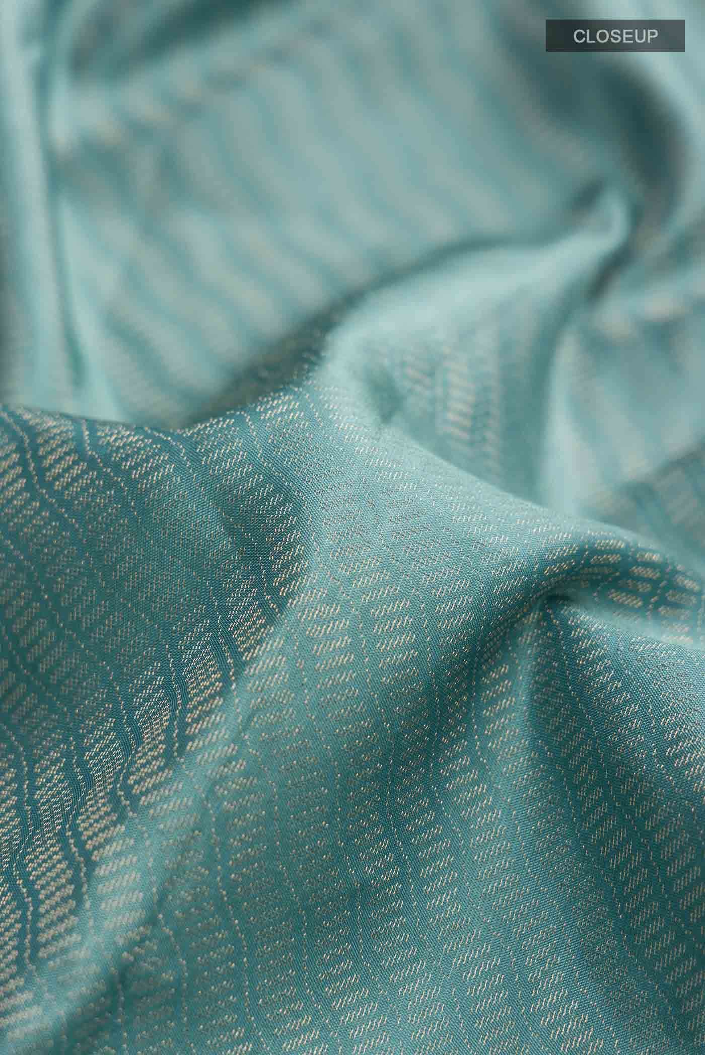 Blue Soft Silk Saree - Image 3