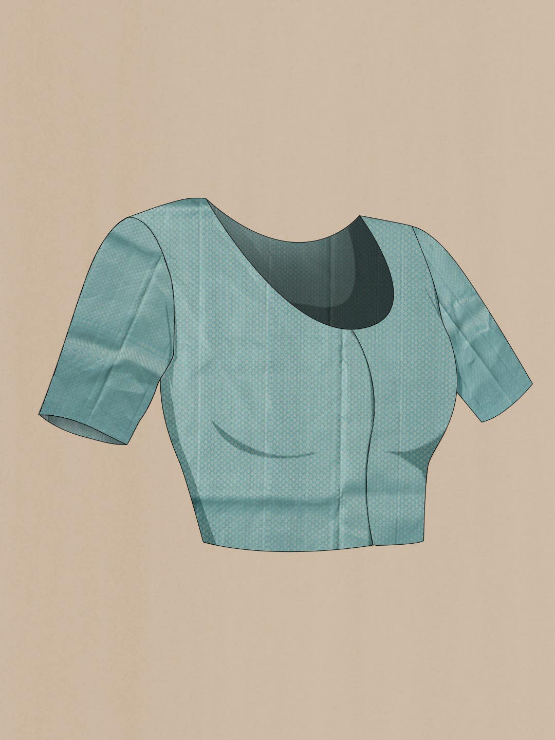 Blue Soft Silk Saree - Image 6