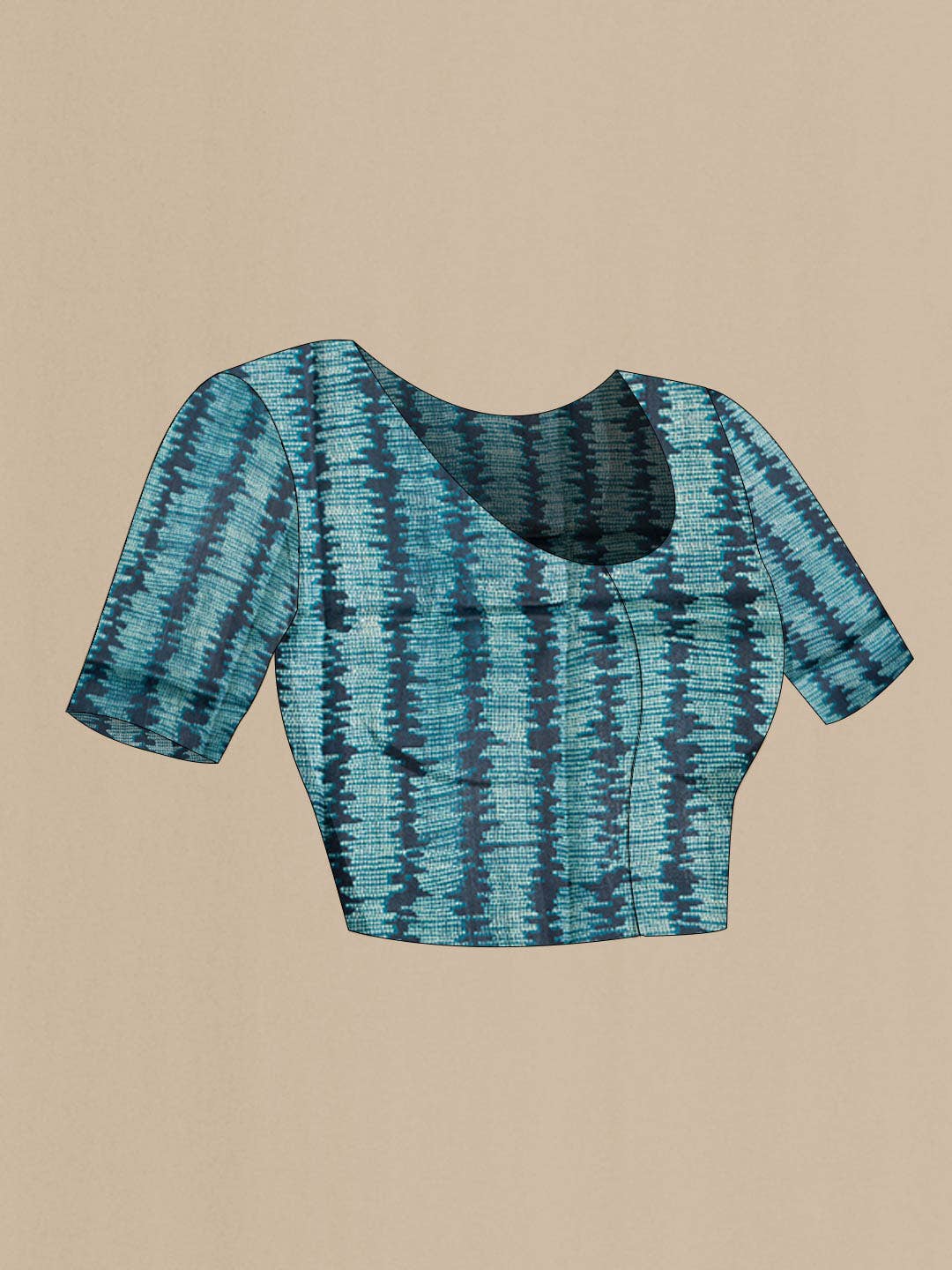 Blue Tussar Silk Saree - Image 5