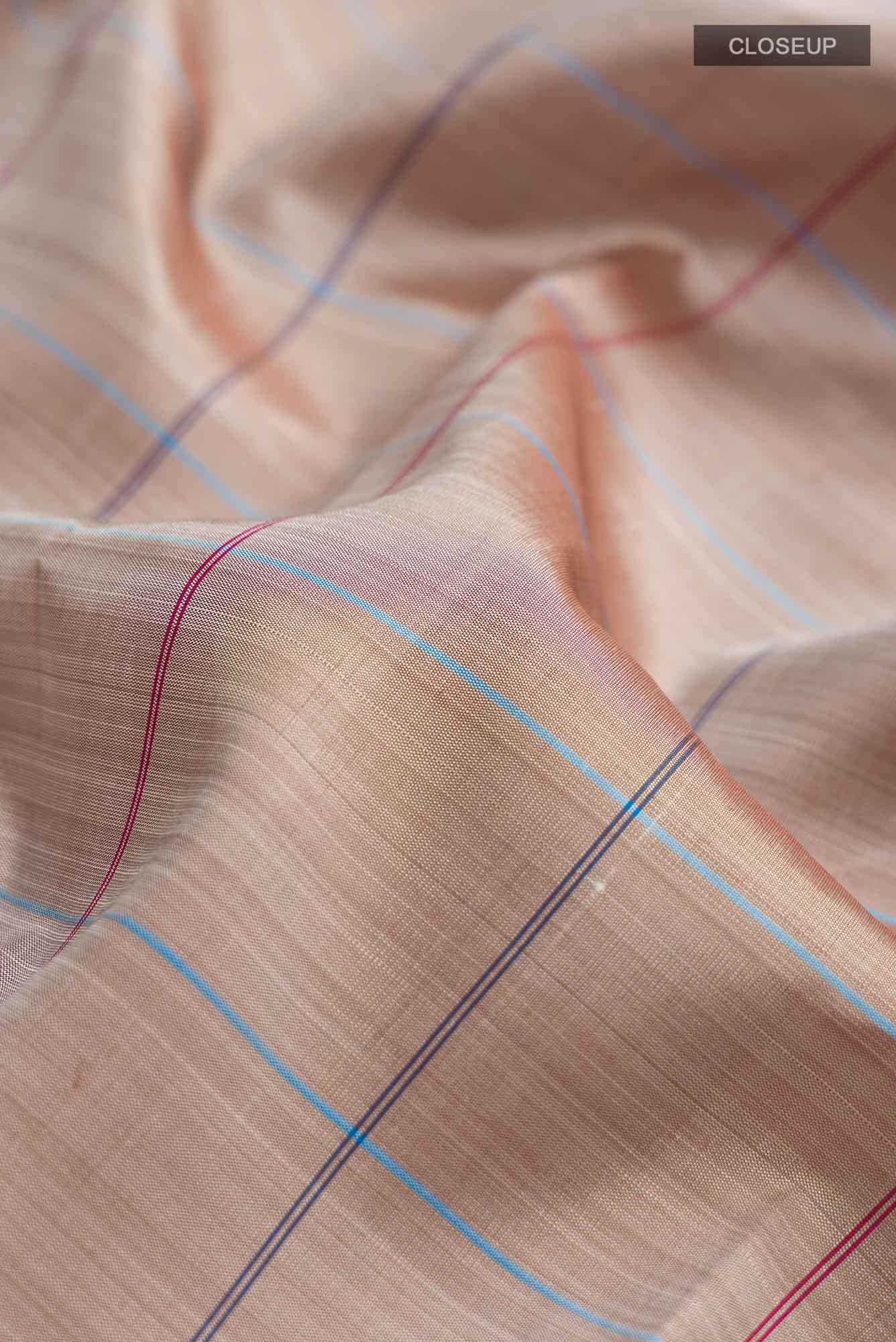 Brown Kanjivaram Silk Saree - Image 3