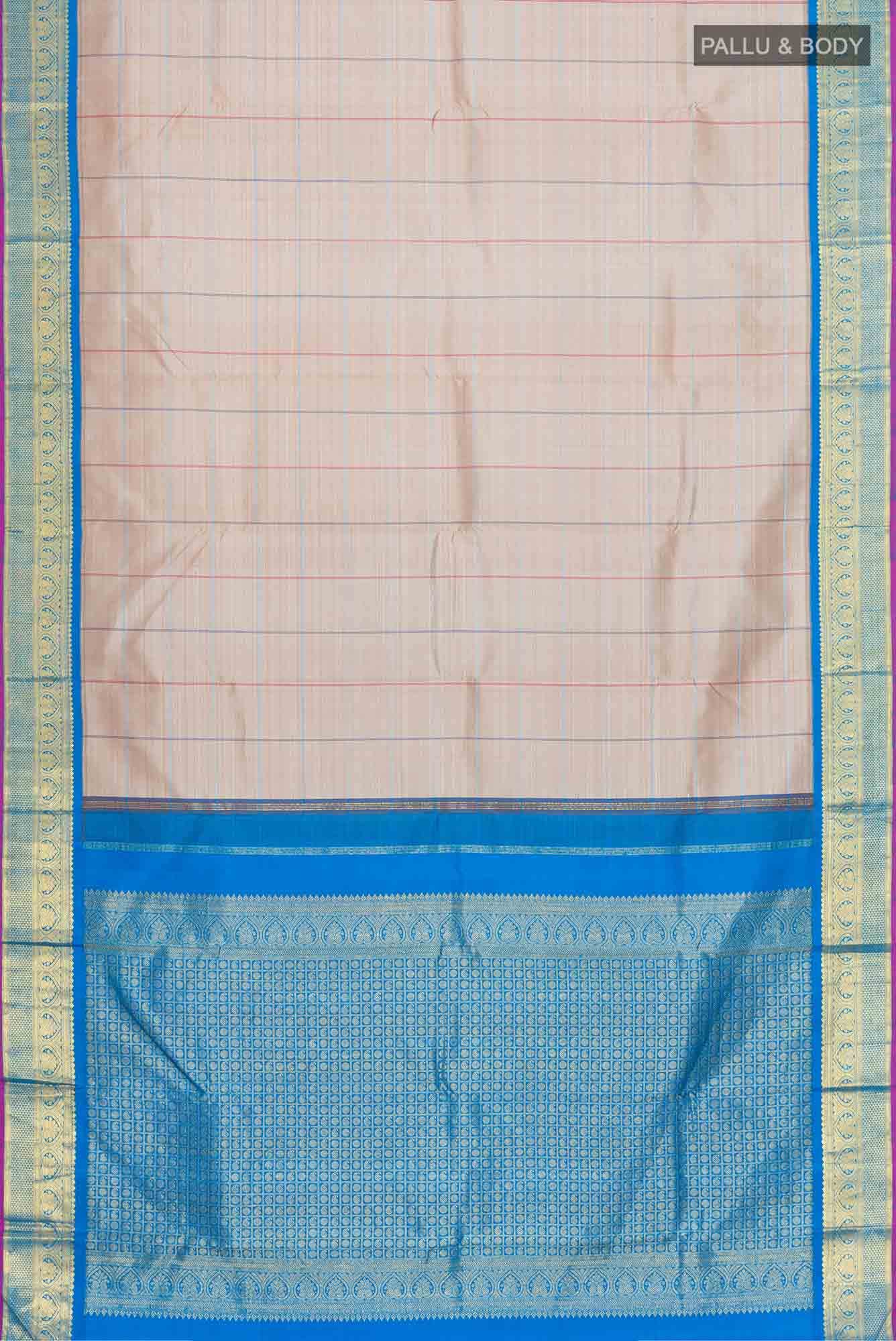 Brown Kanjivaram Silk Saree - Image 4