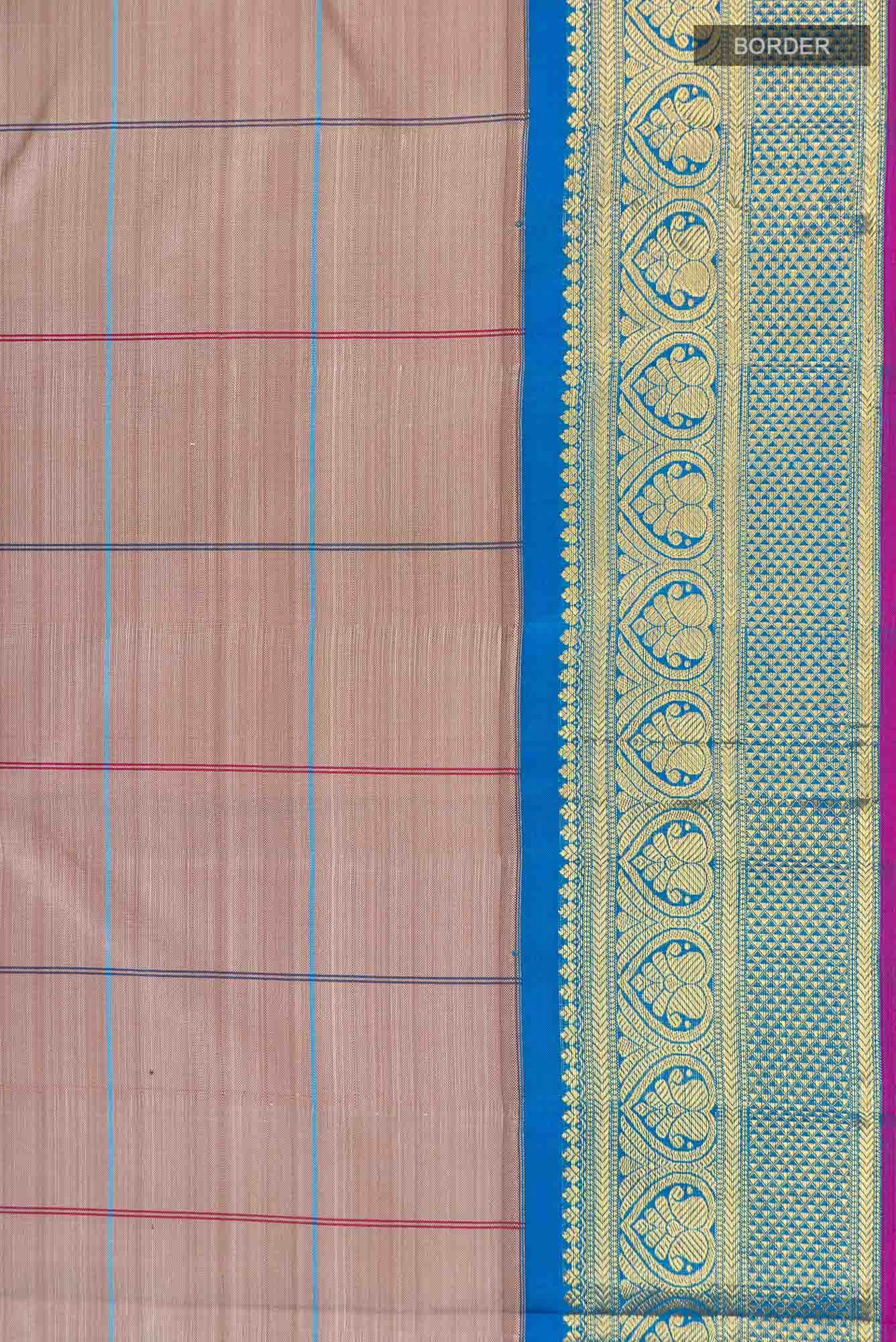 Brown Kanjivaram Silk Saree - Image 5