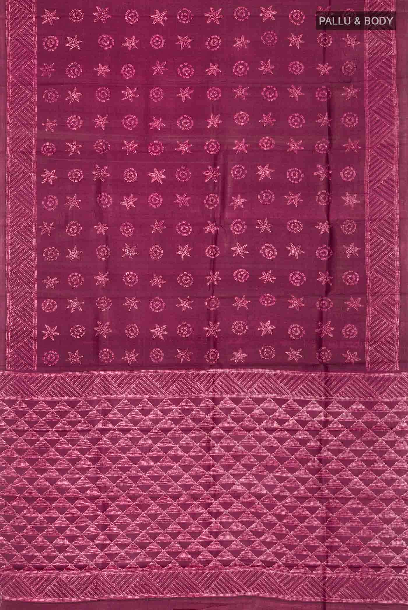 Brown Tussar Silk Saree - Image 3