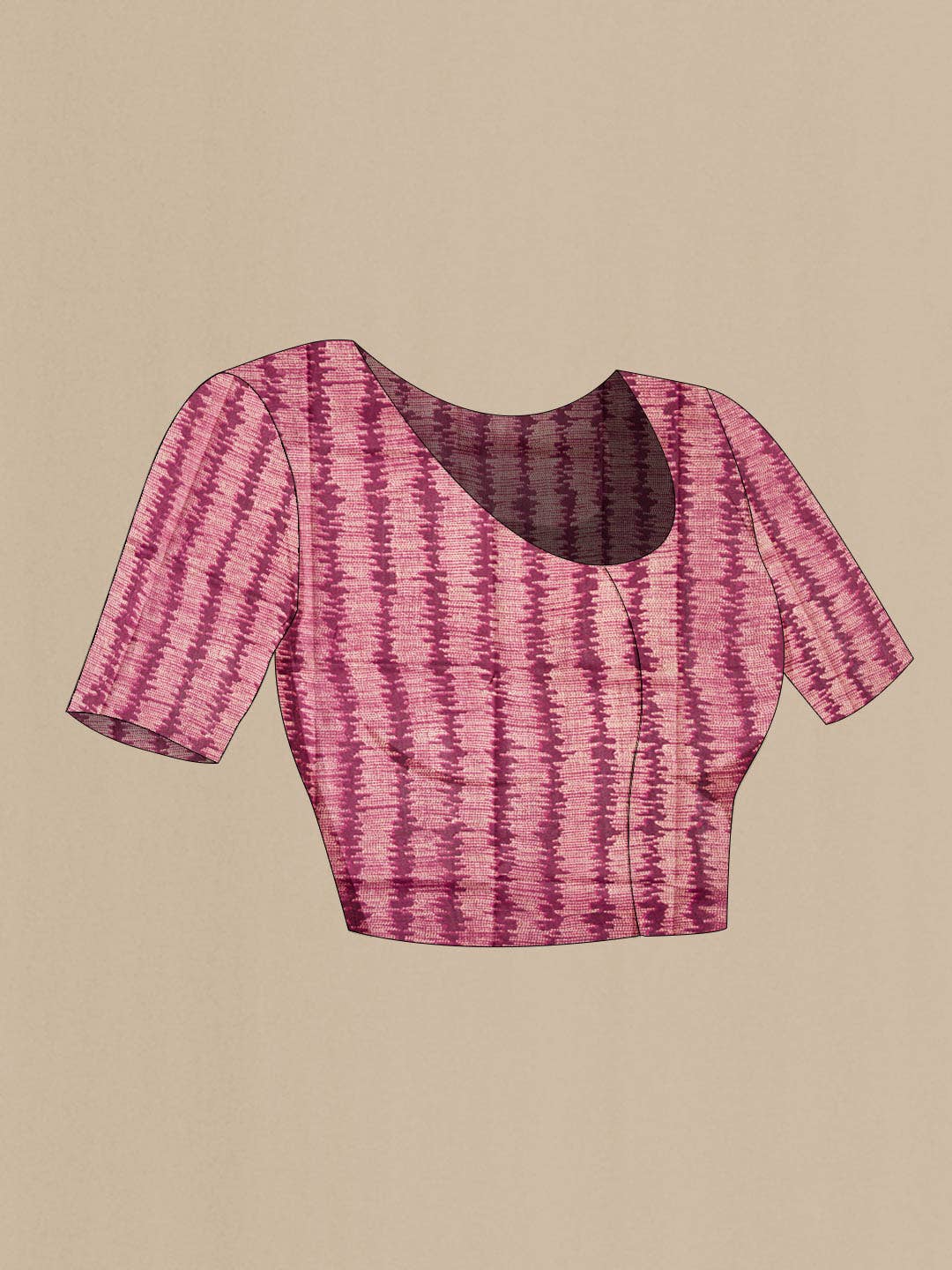 Brown Tussar Silk Saree - Image 5