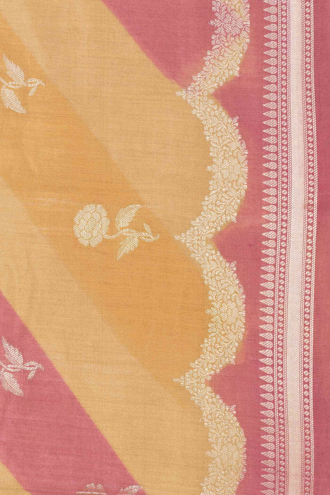Multi Color Banarasi Raw Silk Saree - Image 3
