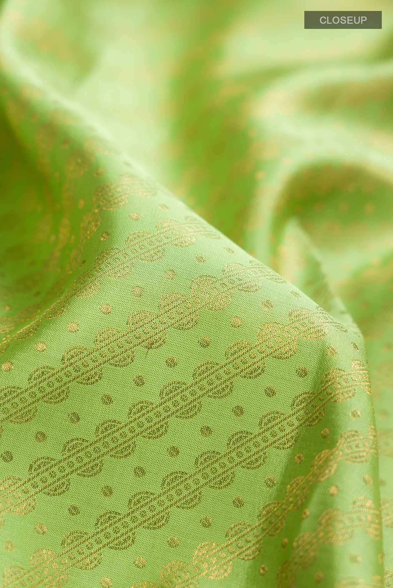 Green Kanchipuram Silk Saree - Image 3