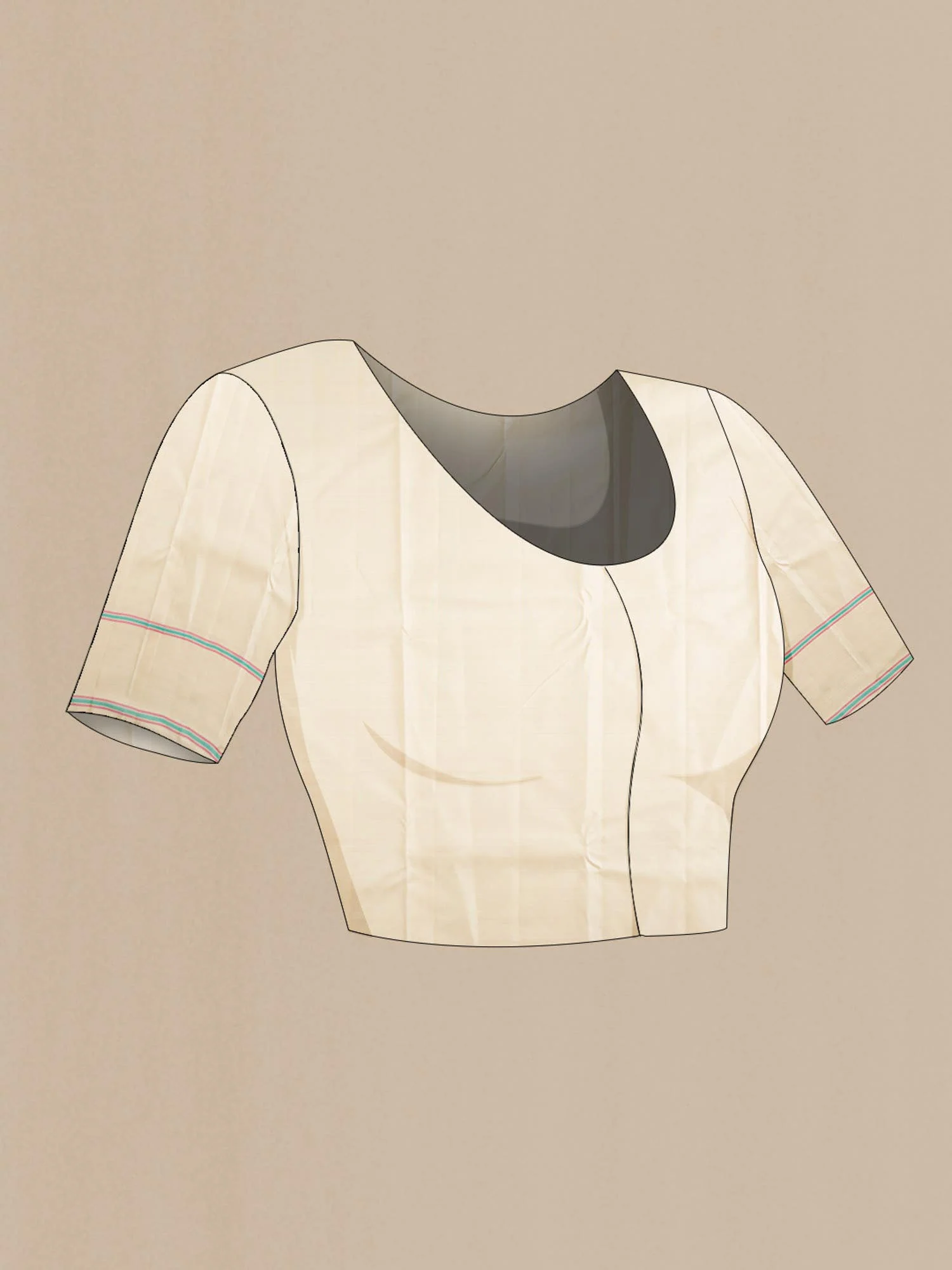 Green Kanchipuram Silk Saree - Image 6