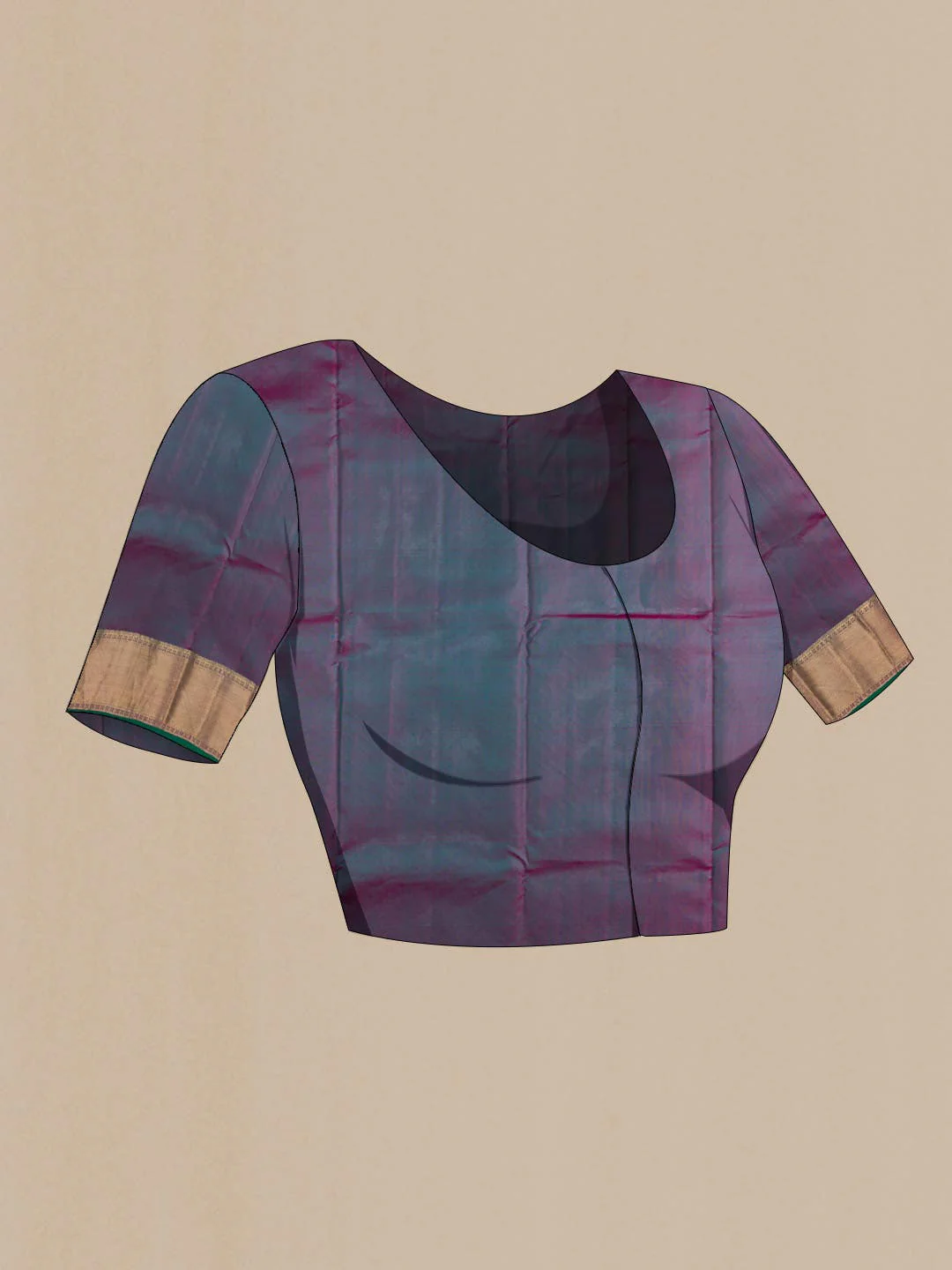 Green Kanchipuram Silk Saree - Image 6