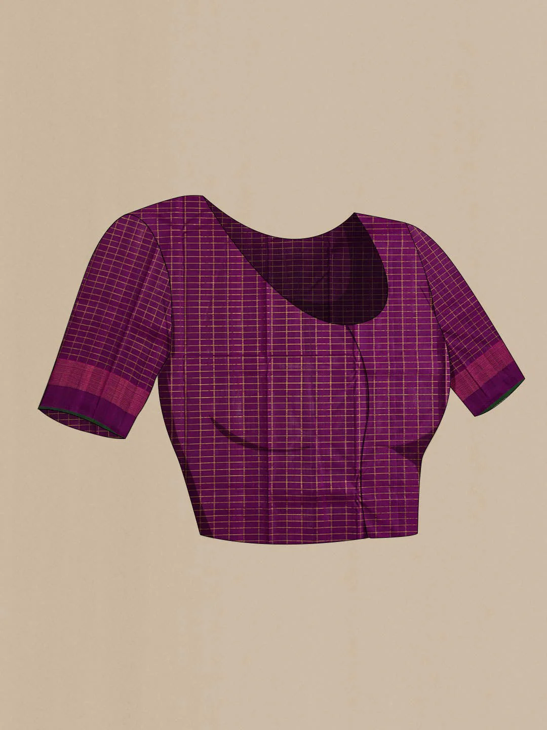 Green Kanchipuram Silk Saree - Image 6