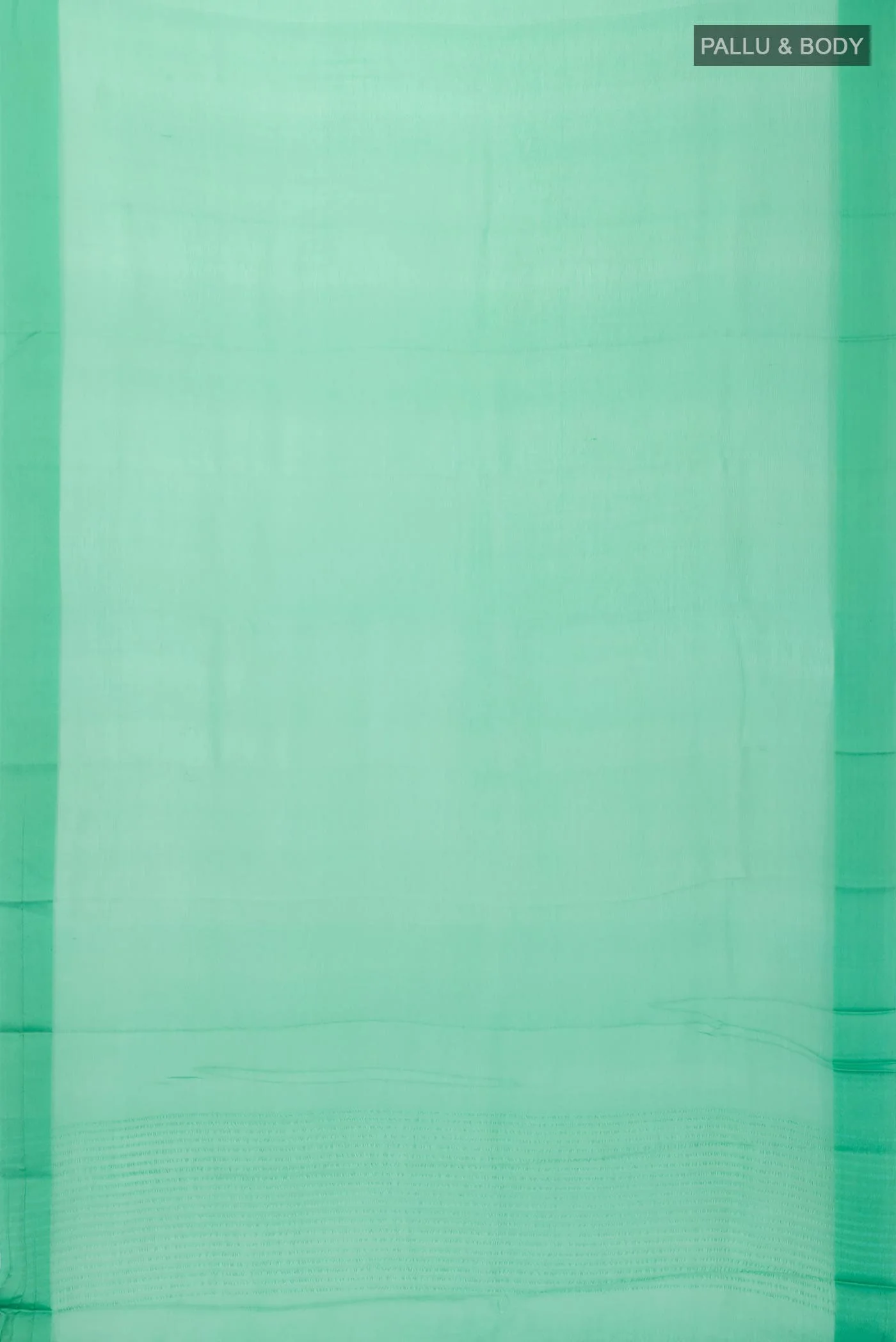 Green Mysore Chiffon Saree - Image 3