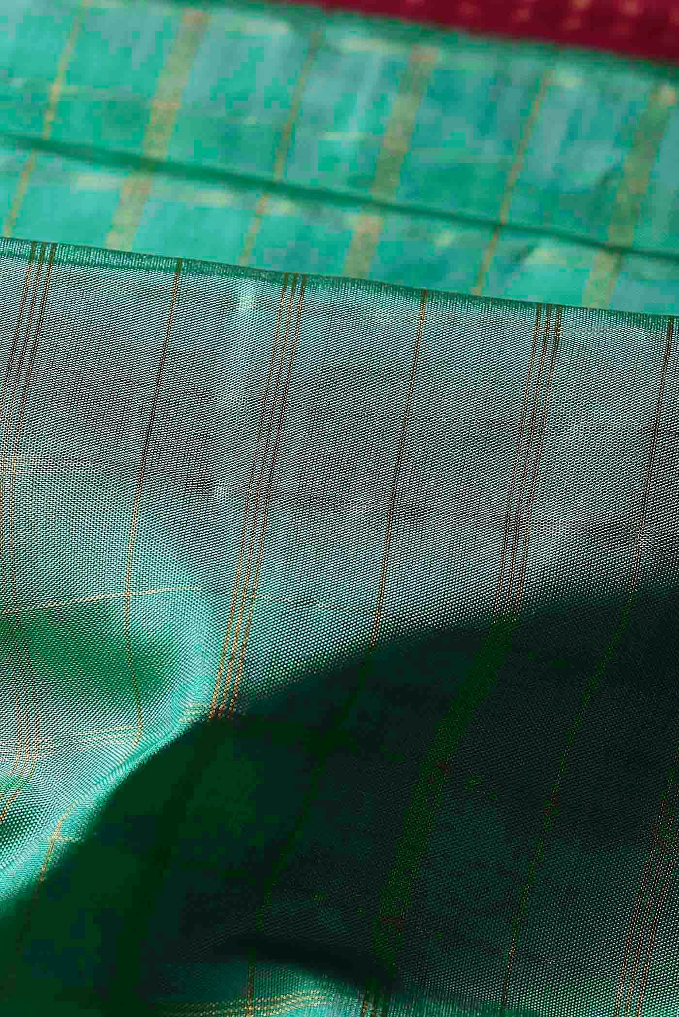 Green Rajkot Patola Silk Saree - Image 3