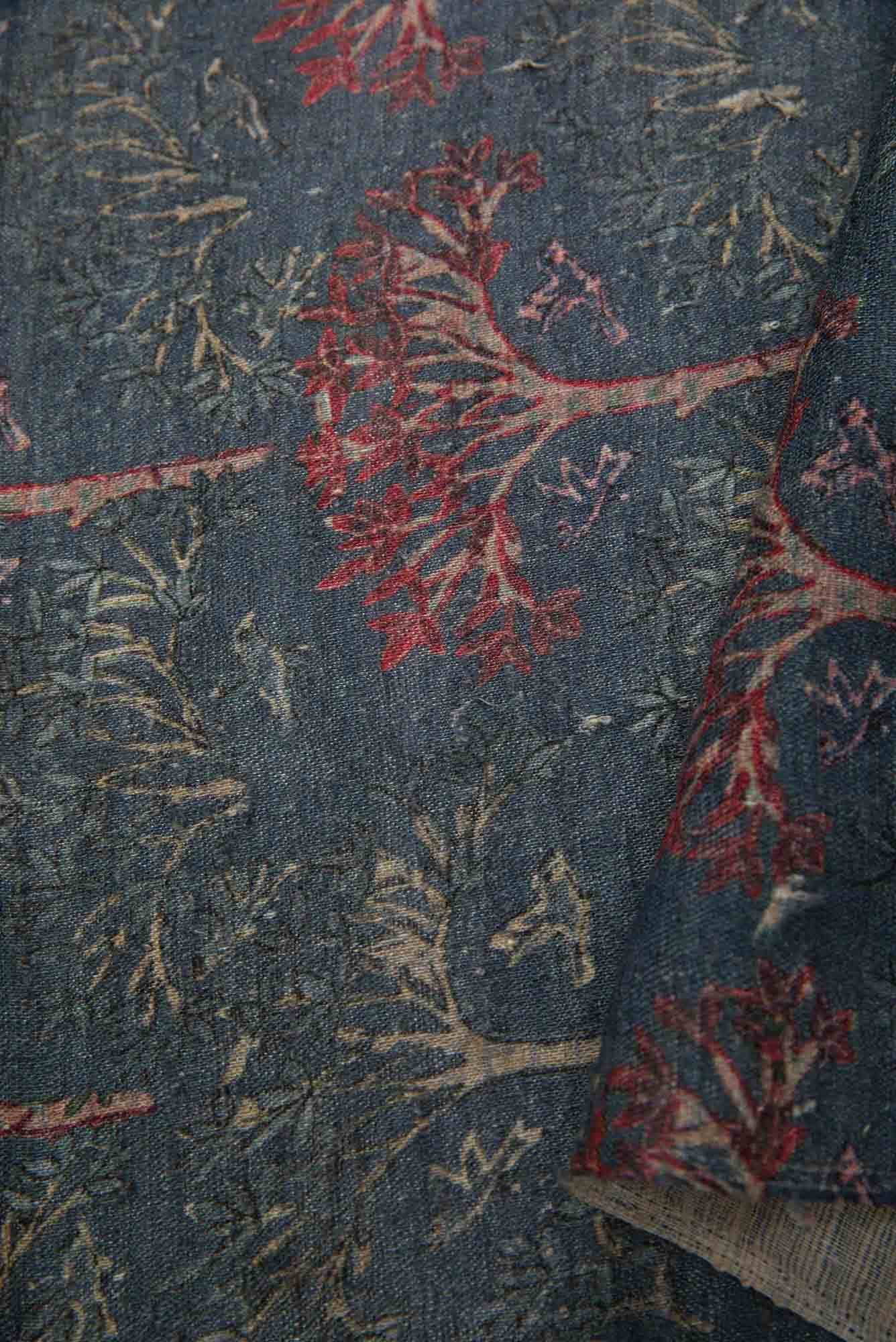 Grey Jute Silk Dress Material - Image 6