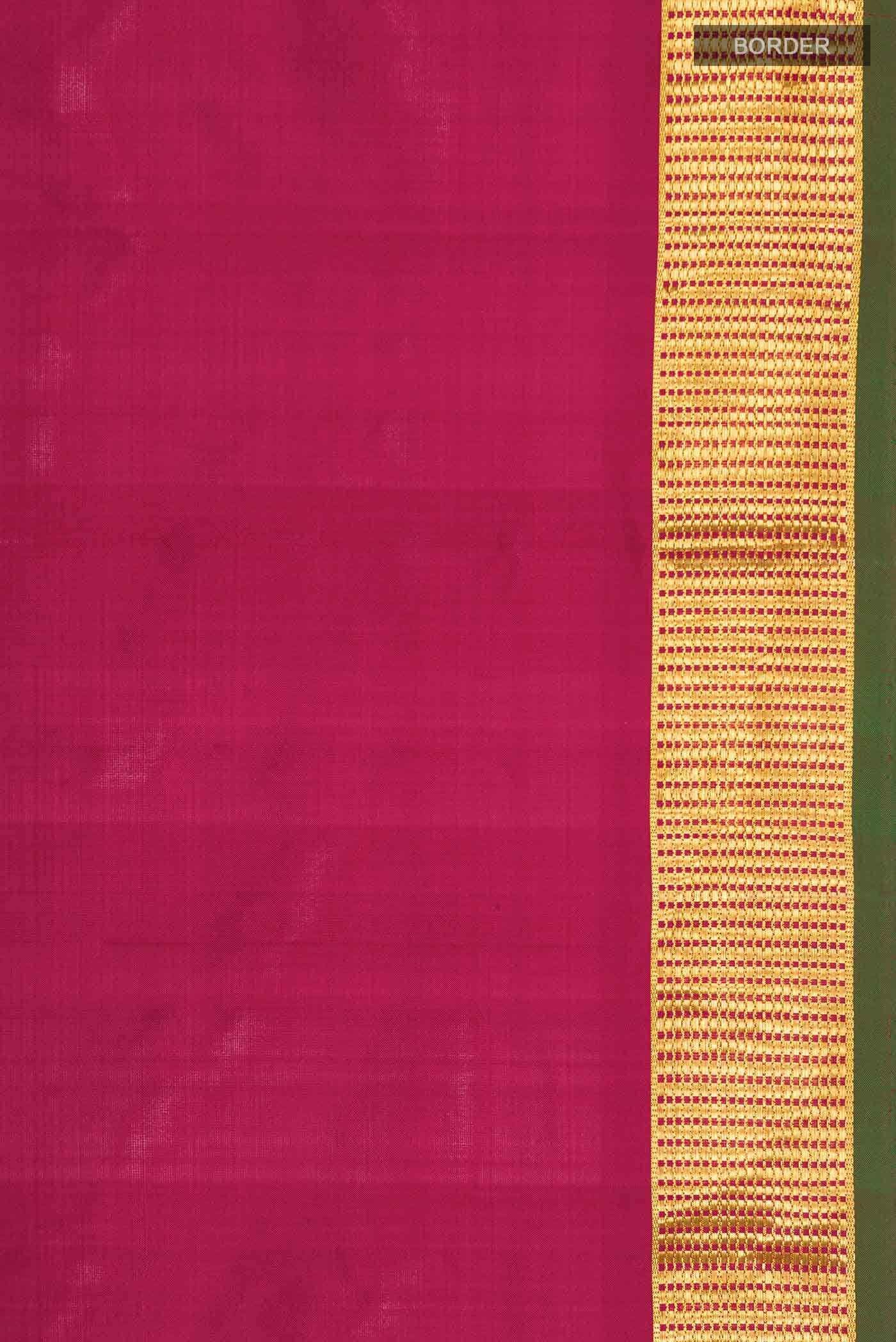 Maroon Kanjivaram Silk Saree - Image 5