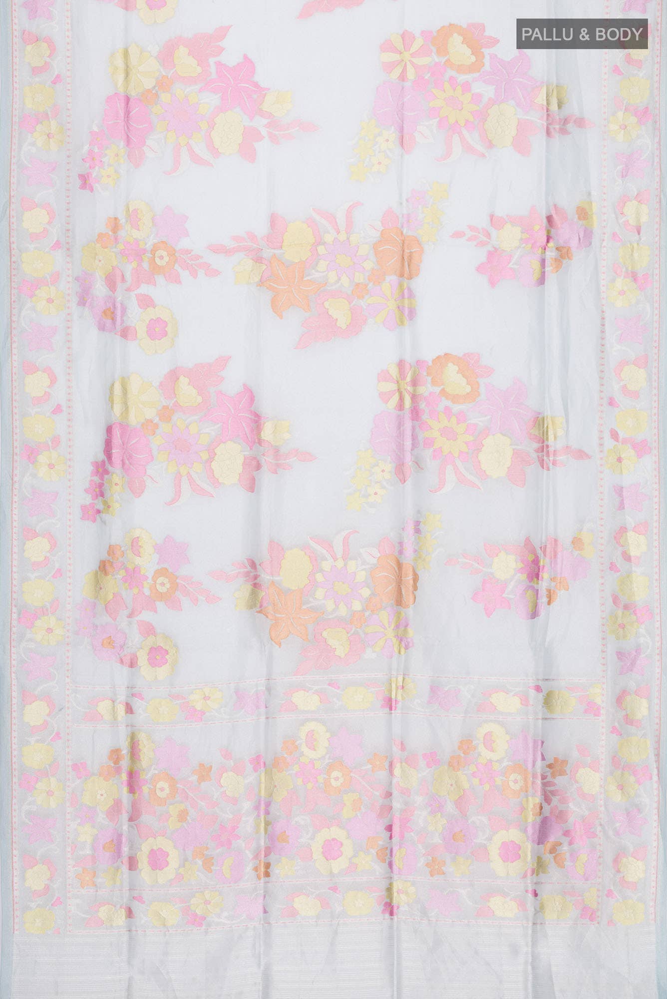 Multi Banarasi Tissue Silk Saree - Image 4