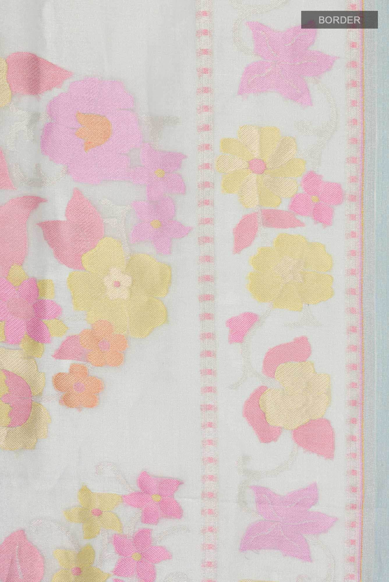 Multi Banarasi Tissue Silk Saree - Image 6