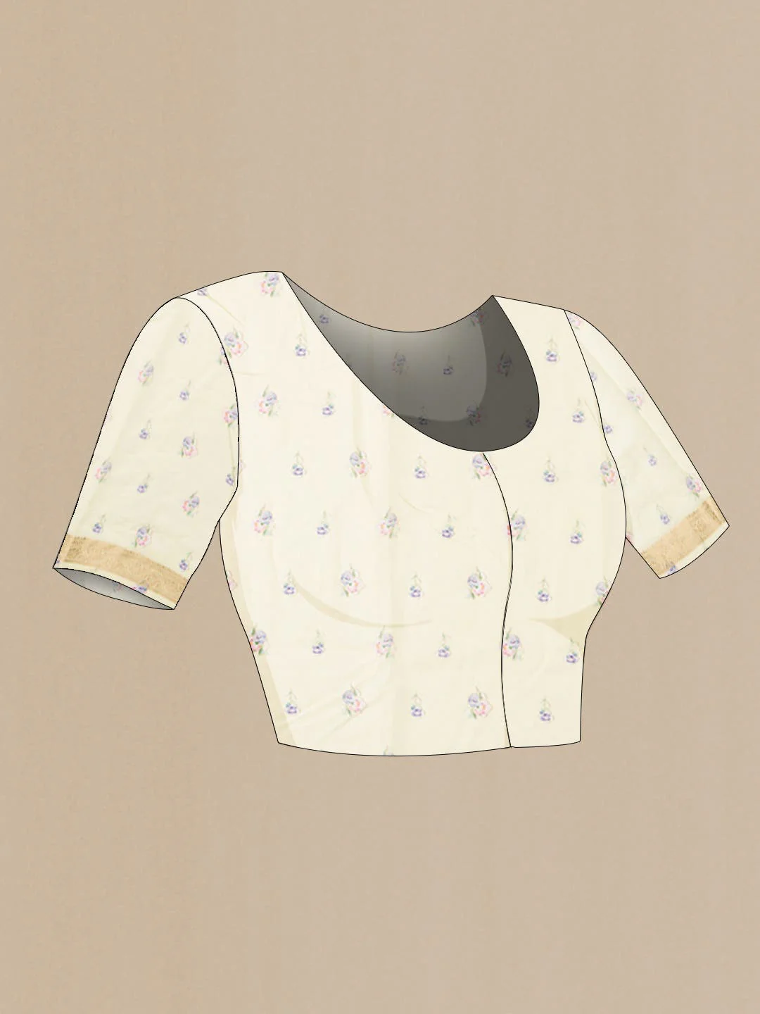 Multi Silk Cotton Saree - Image 3