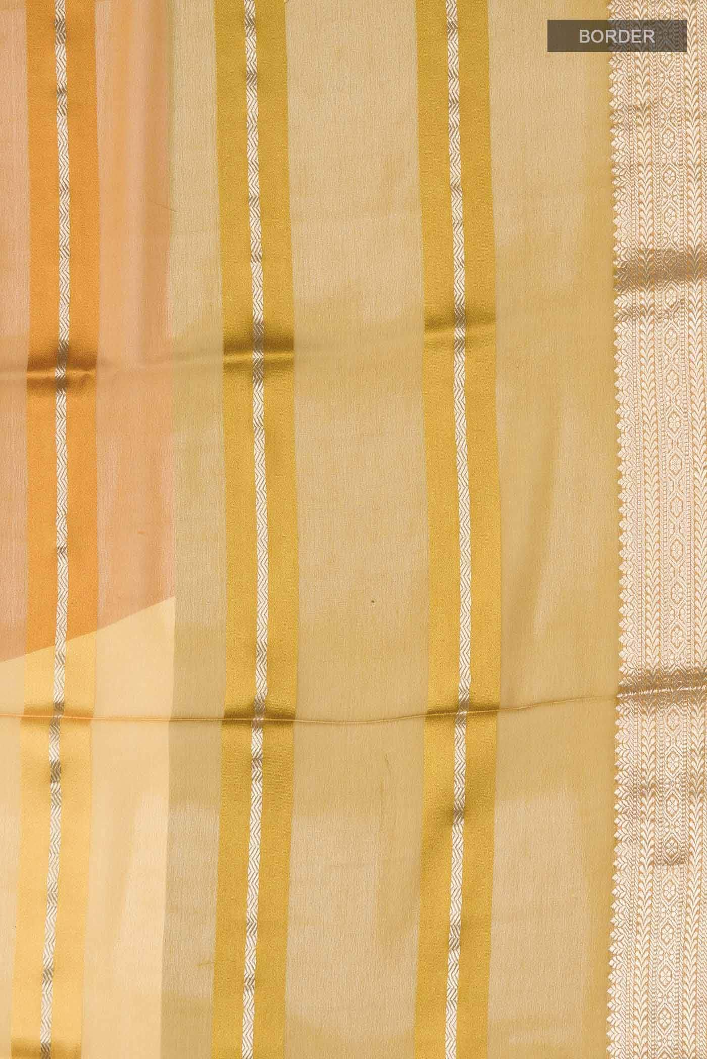 Mustard Georgette Saree - Image 5