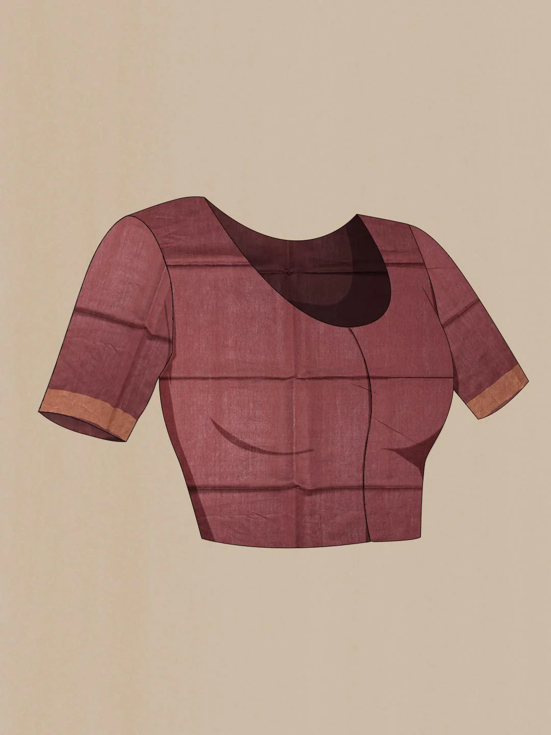 Mustard Tussar Saree - Image 5