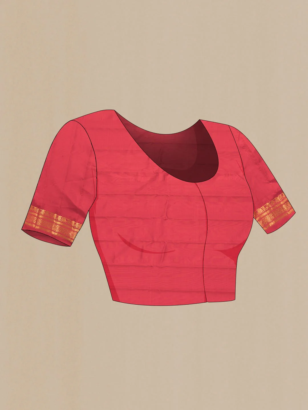 Off White and Black Dual Tone Gadwal Silk Saree - Image 6