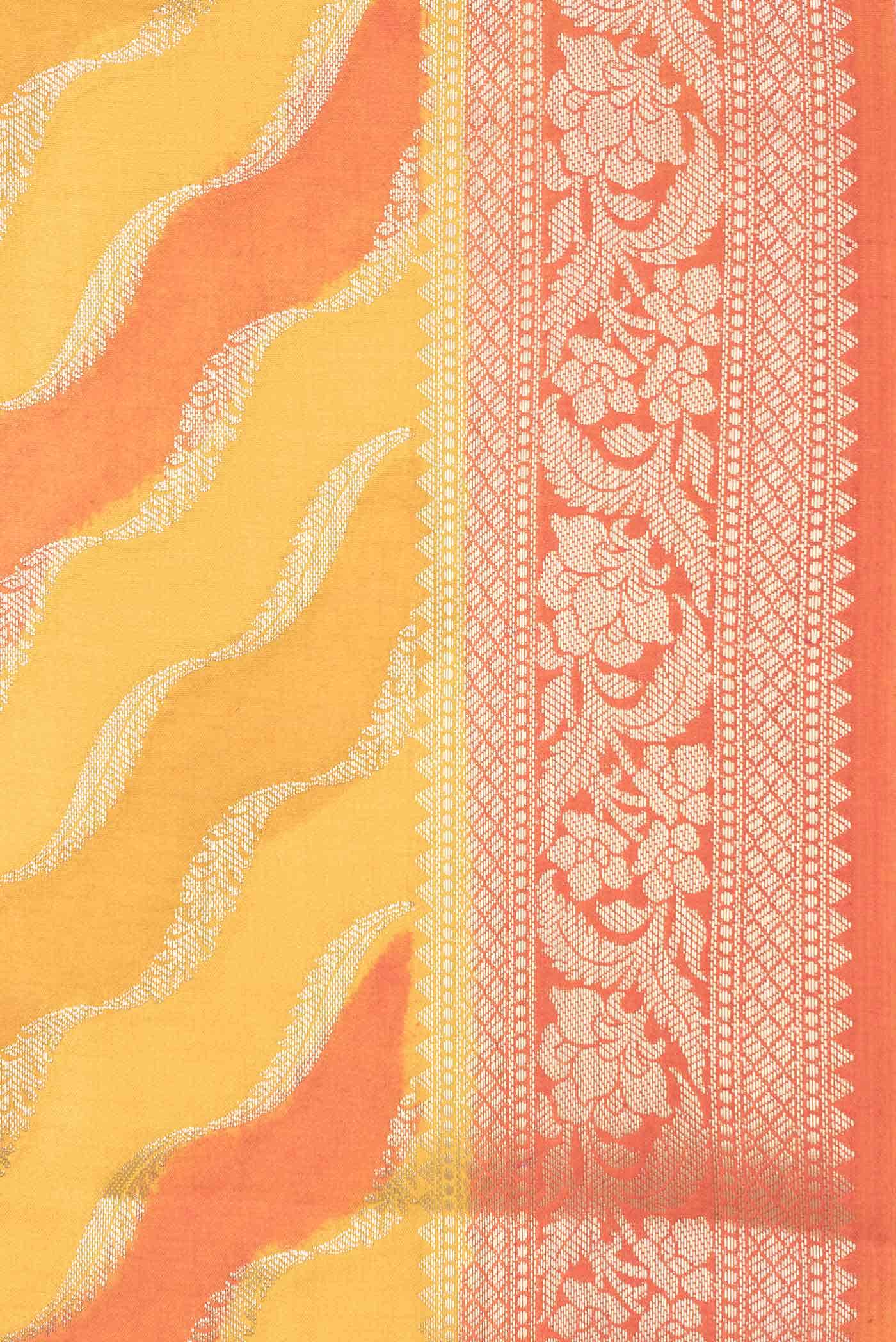 Multi Color Banarasi Raw Silk Saree - Image 3