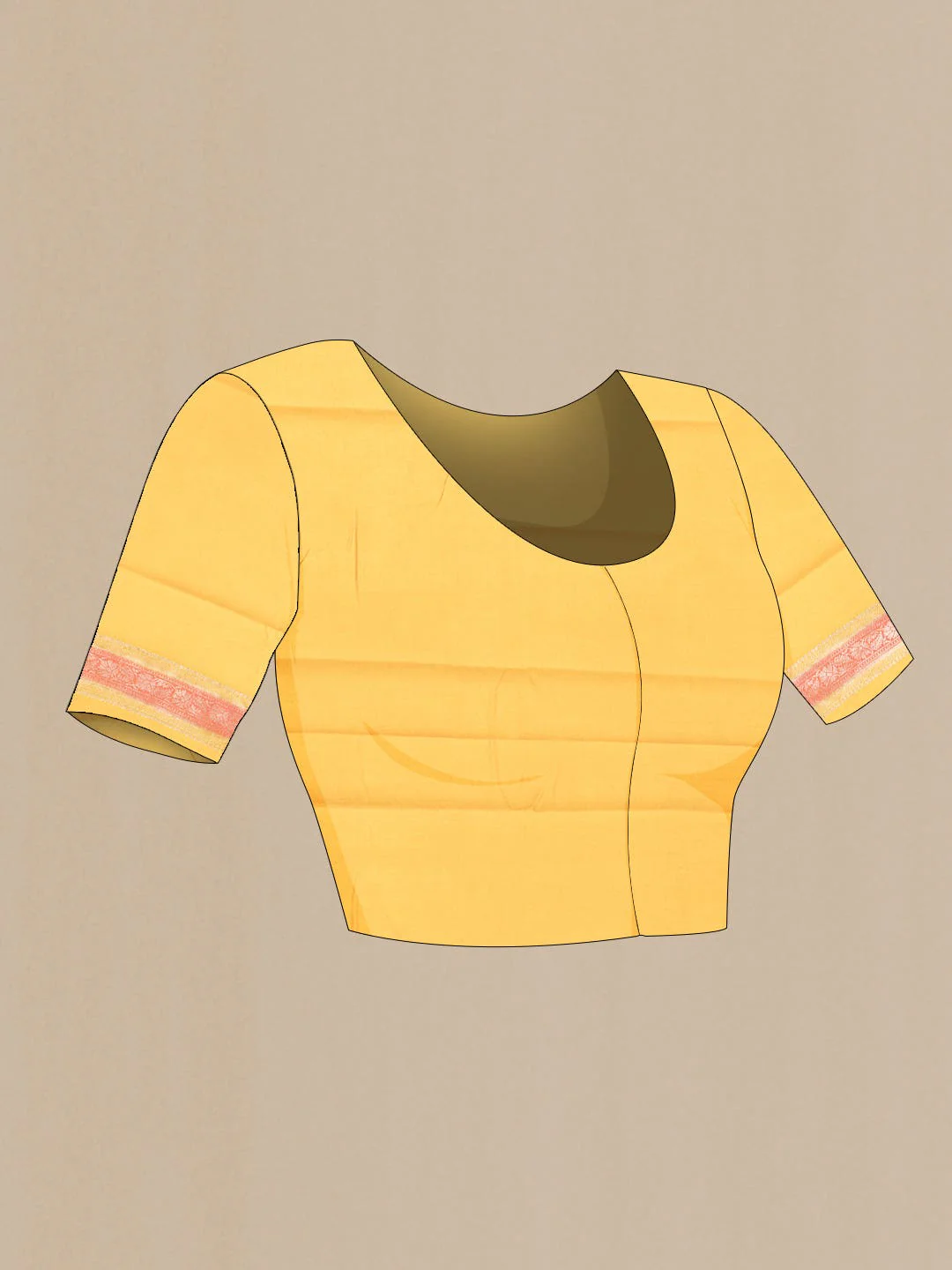 Multi Color Banarasi Raw Silk Saree - Image 4