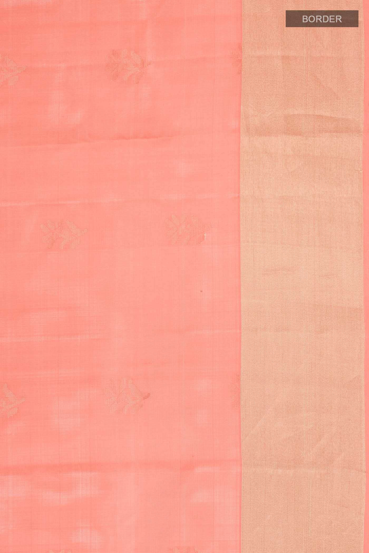 Orange Soft Silk Saree - Image 4