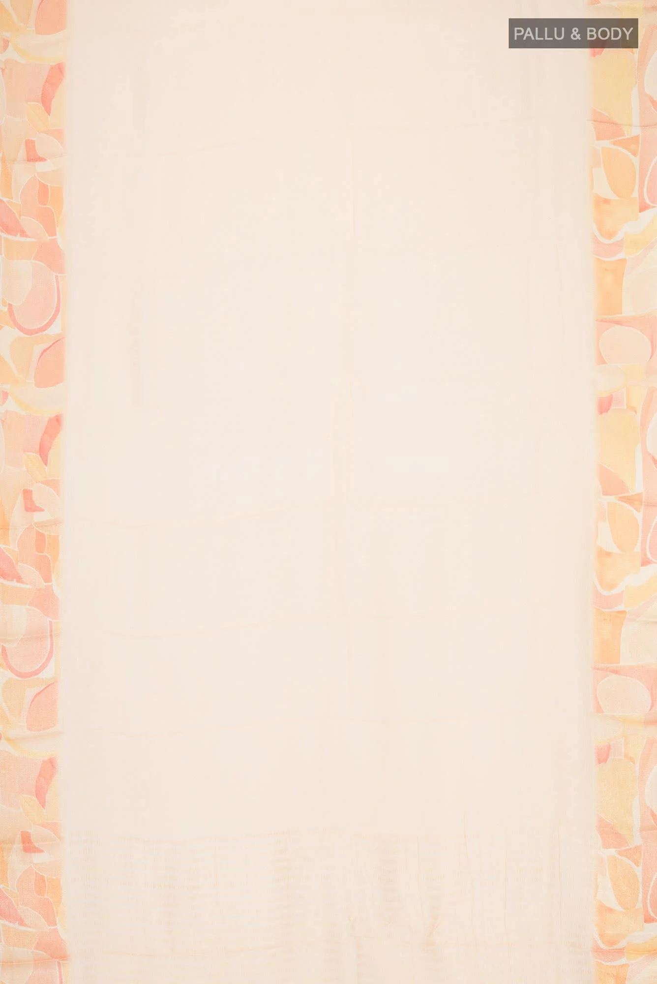 Peach Mysore Chiffon Saree - Image 3