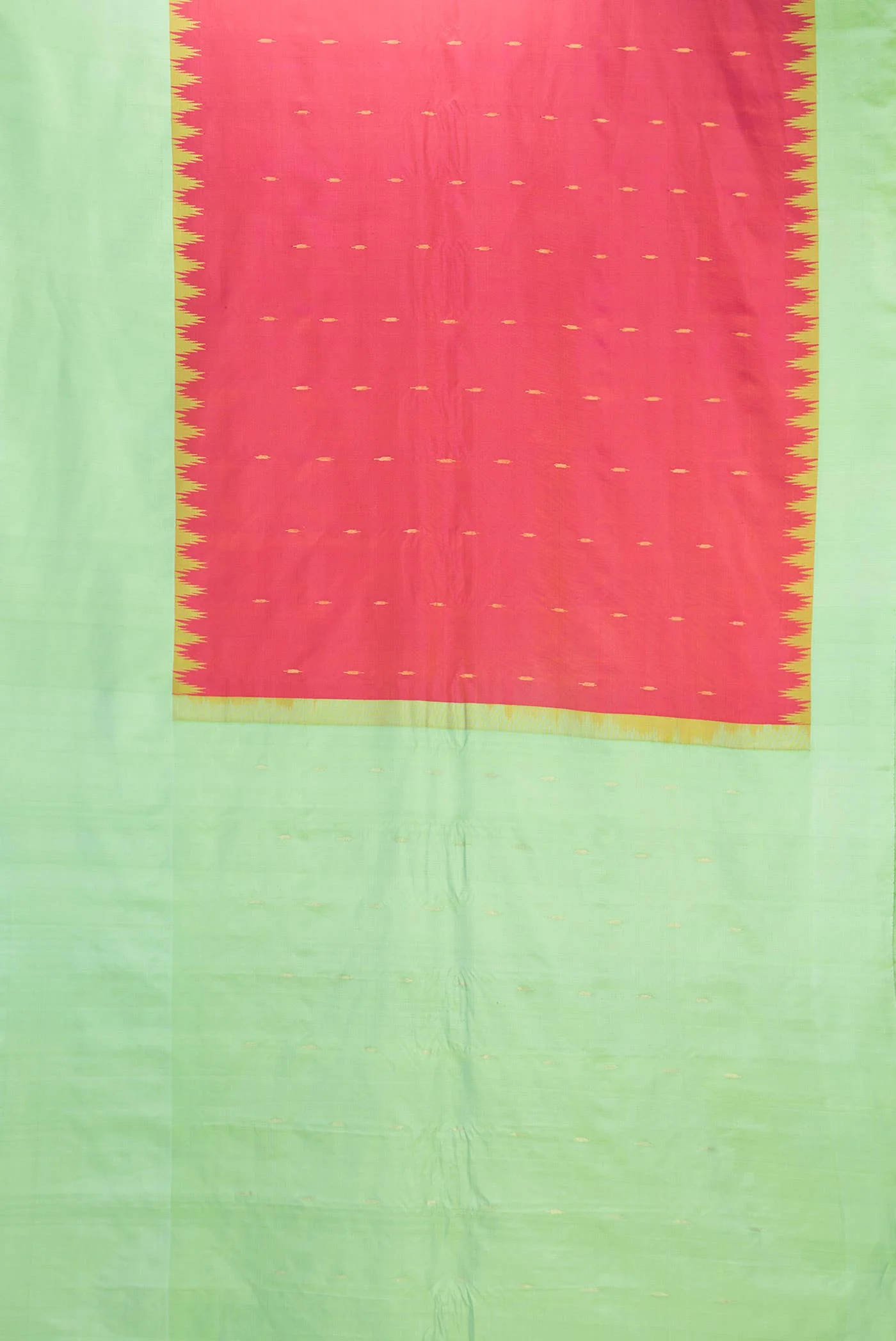 Pink Dual Tone Gadwal Silk Saree - Image 4