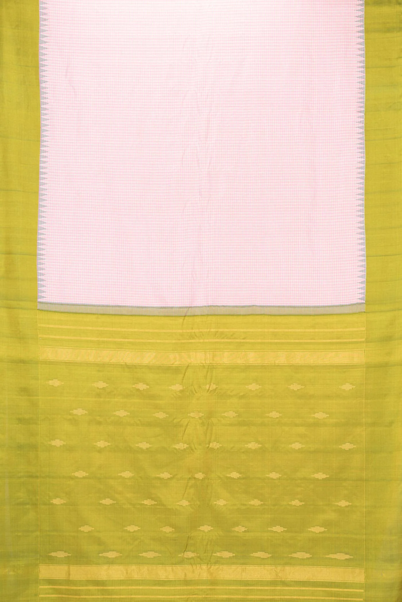 Pink Dual Tone Gadwal Silk Saree - Image 4