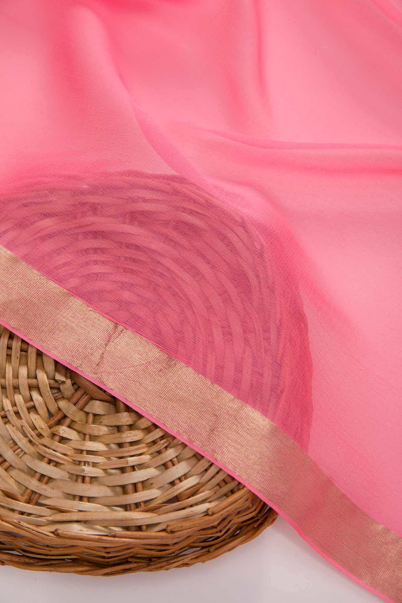 Pink Georgette Dress Material - Image 3