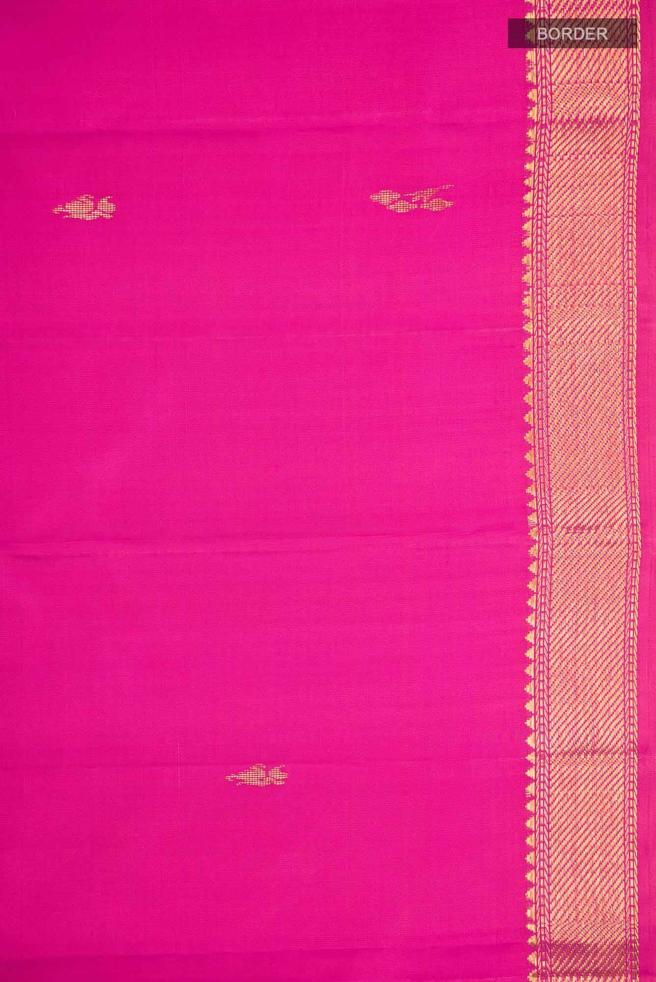 Pink Kanchipuram Silk Saree - Image 5