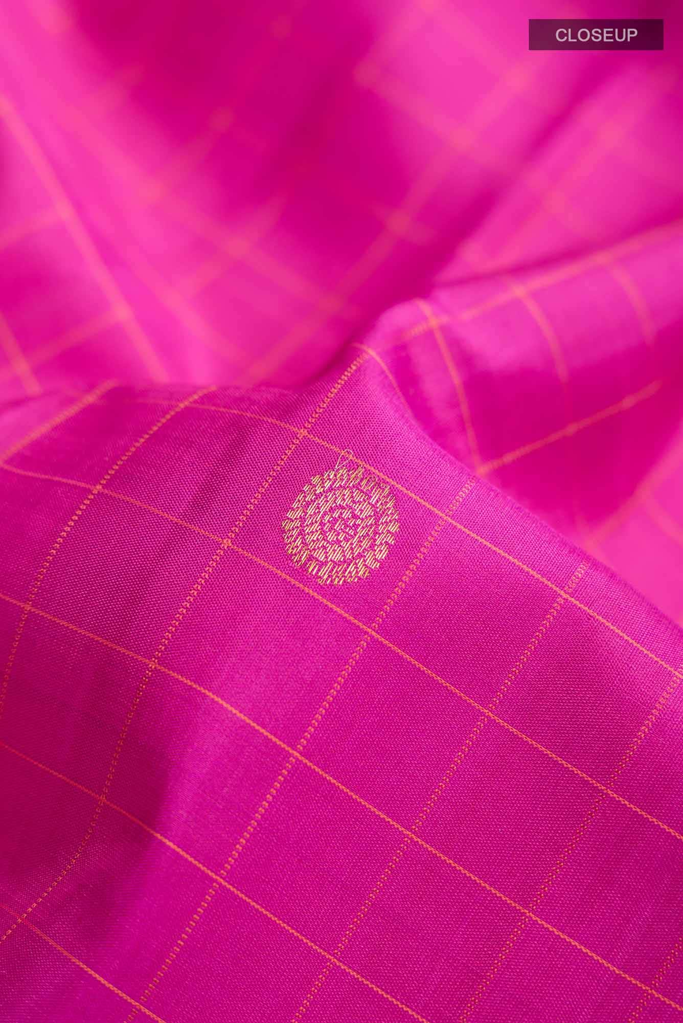 Pink Kanchipuram Silk Saree - Image 3