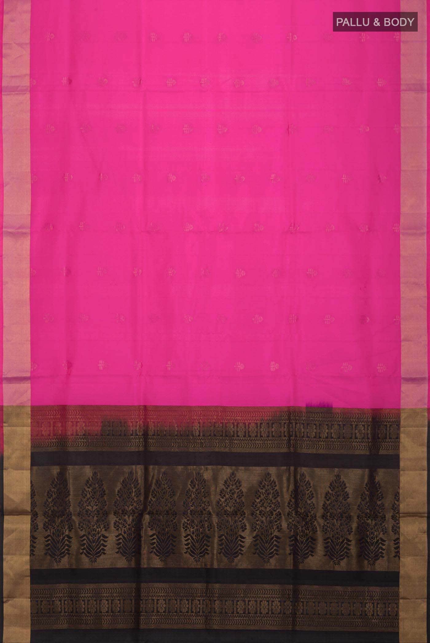 Pink Soft Silk Saree - Image 3