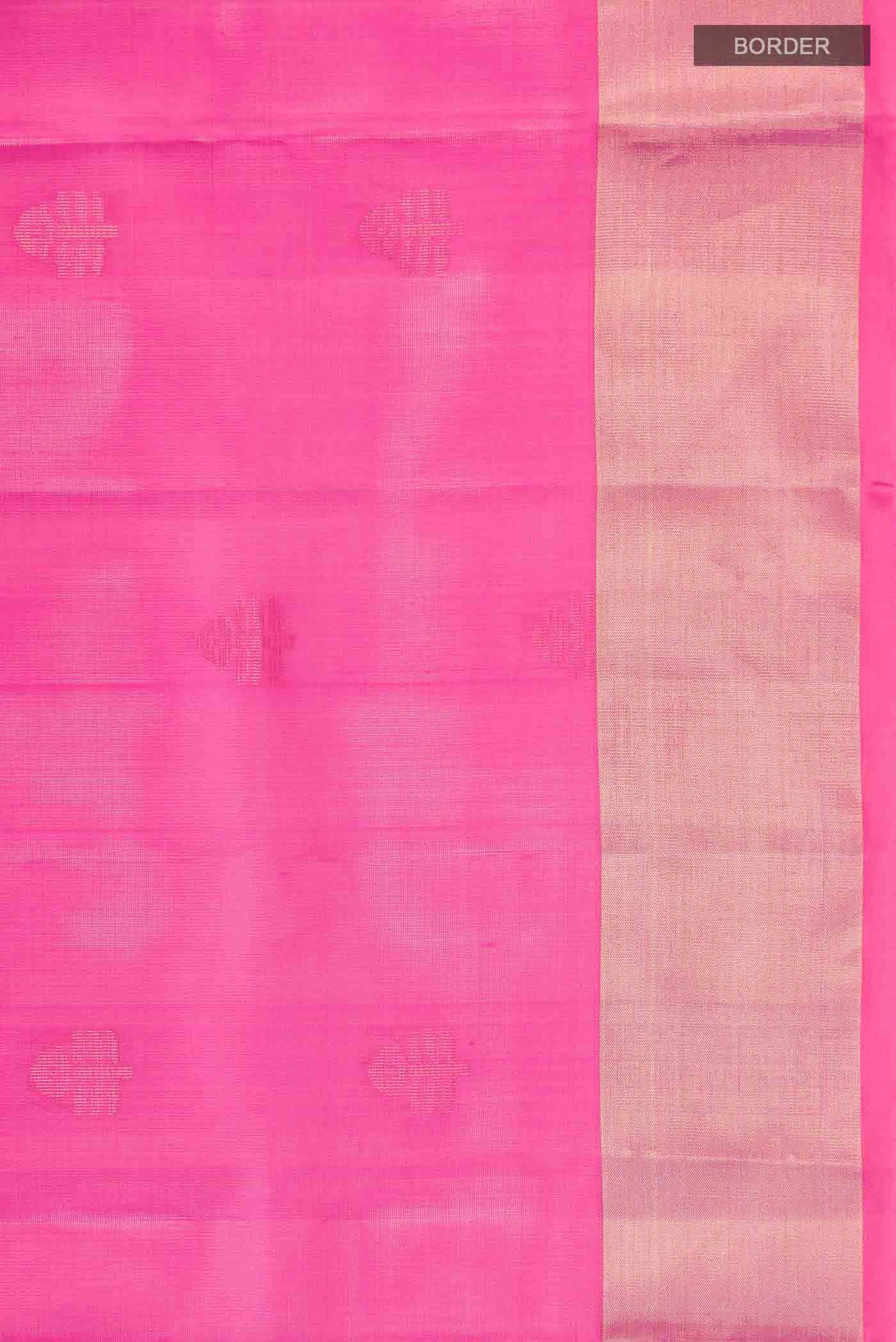 Pink Soft Silk Saree - Image 4