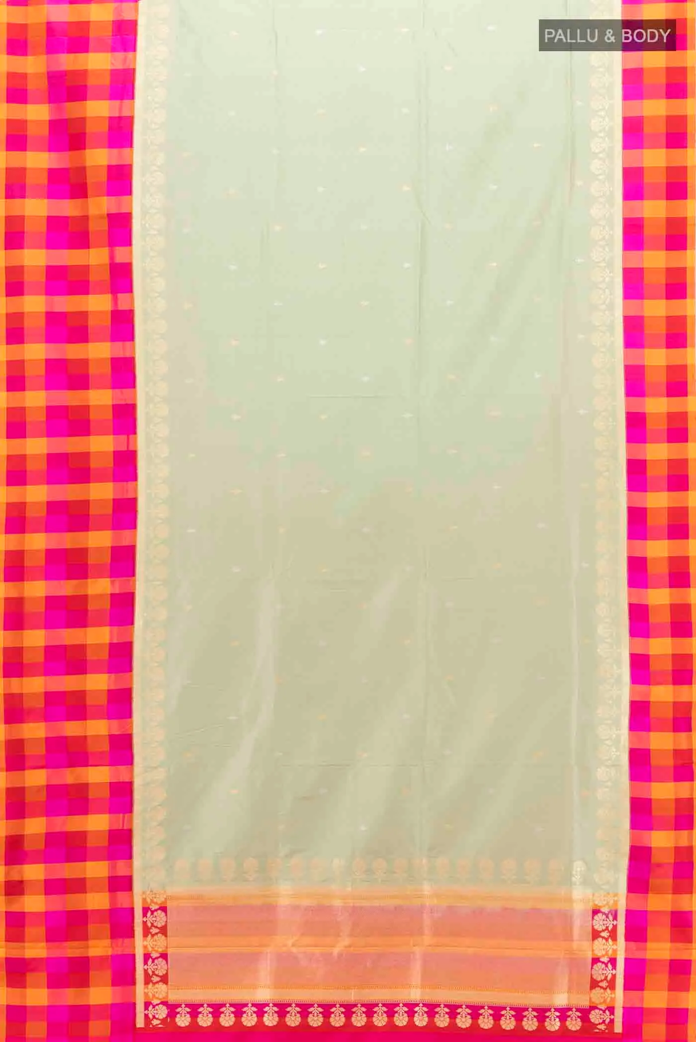 Light Green Banarasi Silk Saree - Image 5