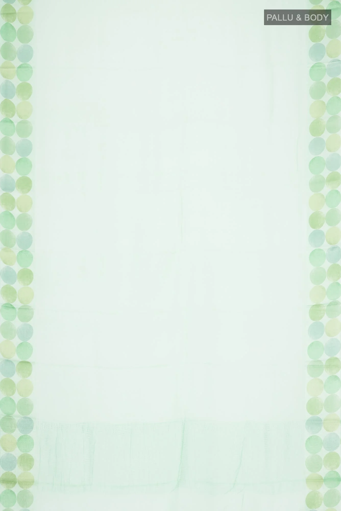 Pista Green Mysore Chiffon Saree - Image 3