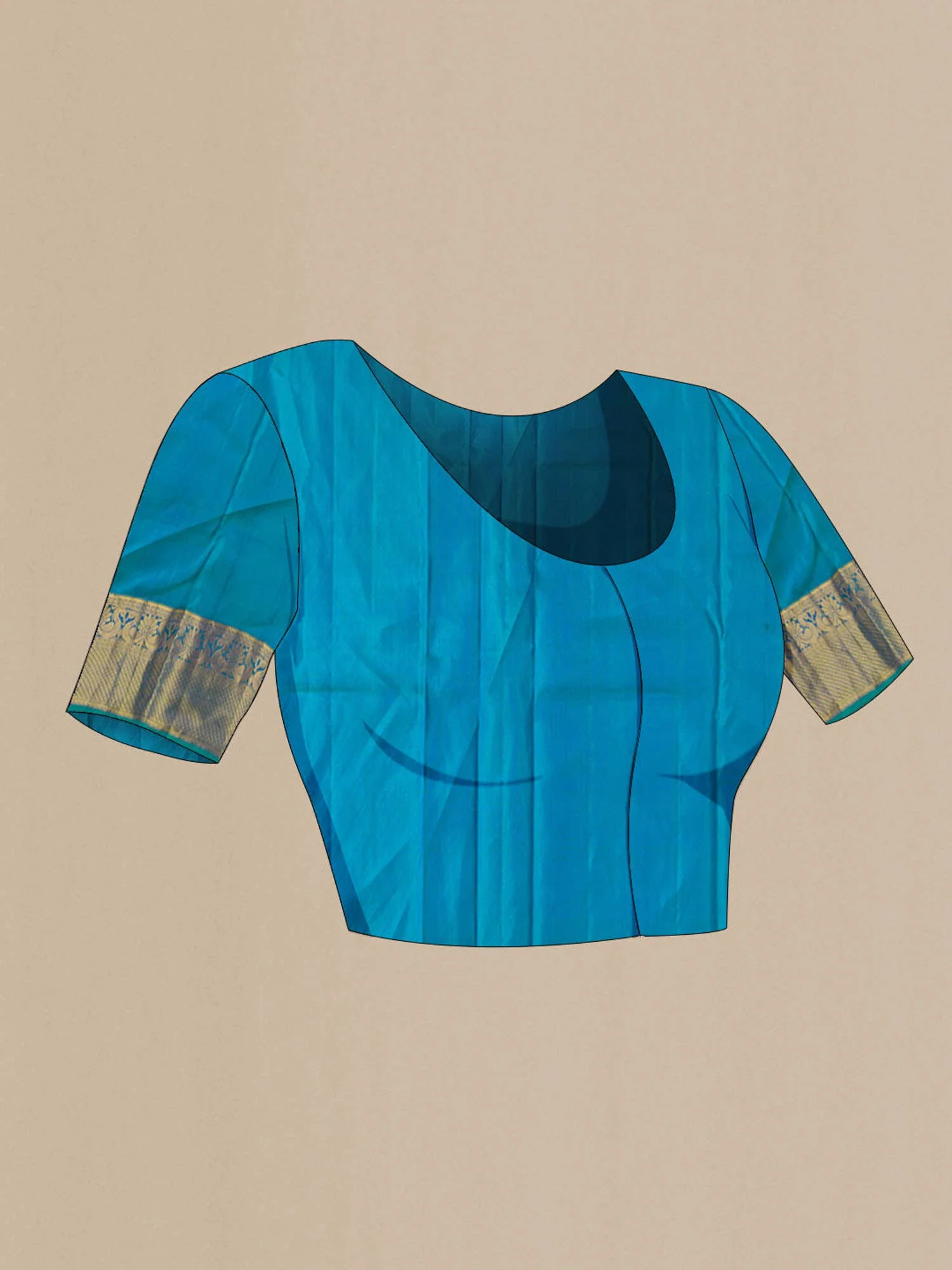 Purple Kanchipuram Silk Saree - Image 6