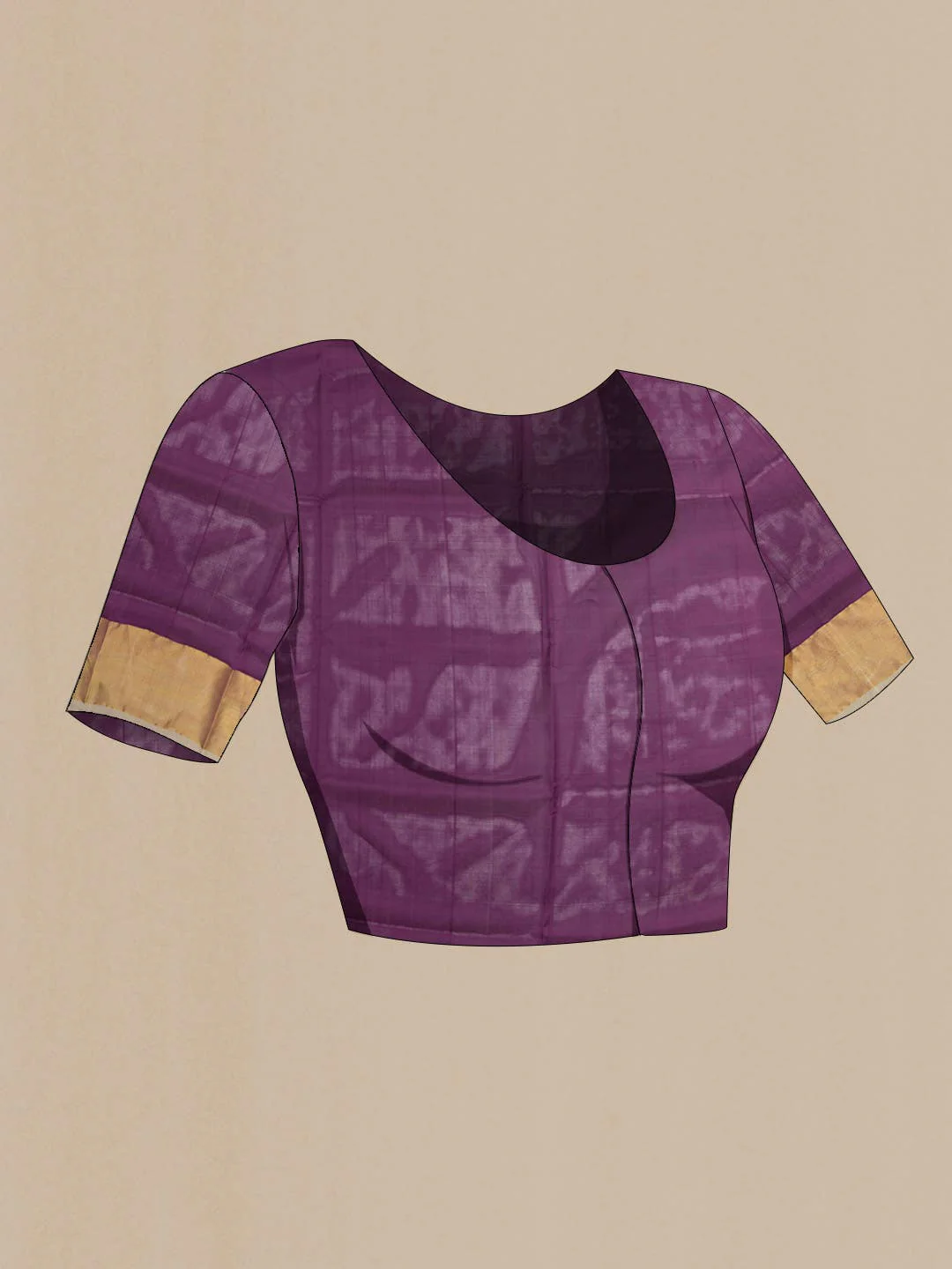 Purple Uppada Silk Saree - Image 7