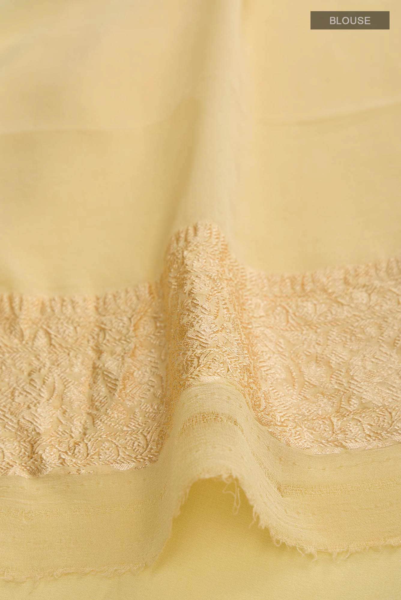 Red Banarasi Georgette Saree - Image 5